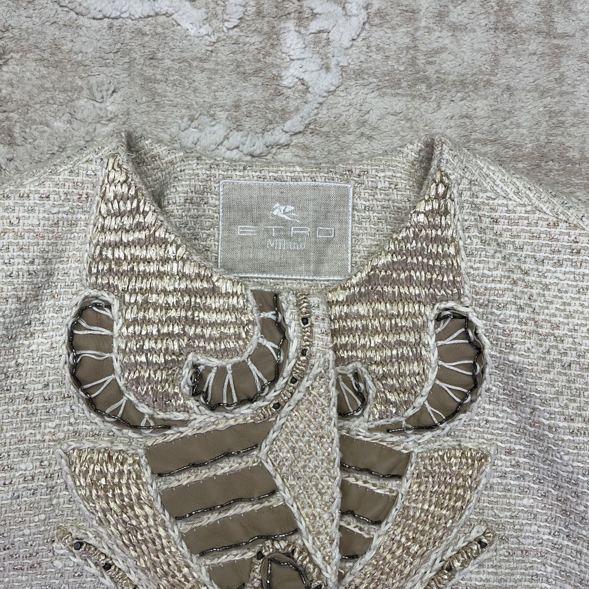 Etro ETRO Hand-Embroidered Coat Size L / US 10 / IT 46 - 4 Thumbnail