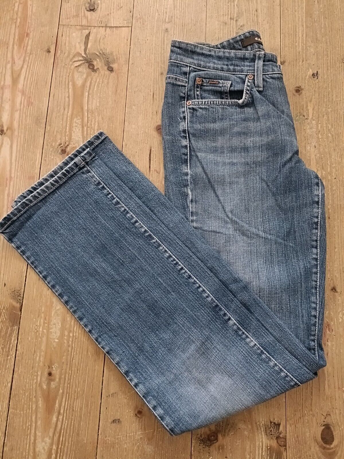 Vintage Cambio women's jeans denim blue size M trousers sk2411 Size 28" / US 6 / IT 42 - 2 Thumbnail
