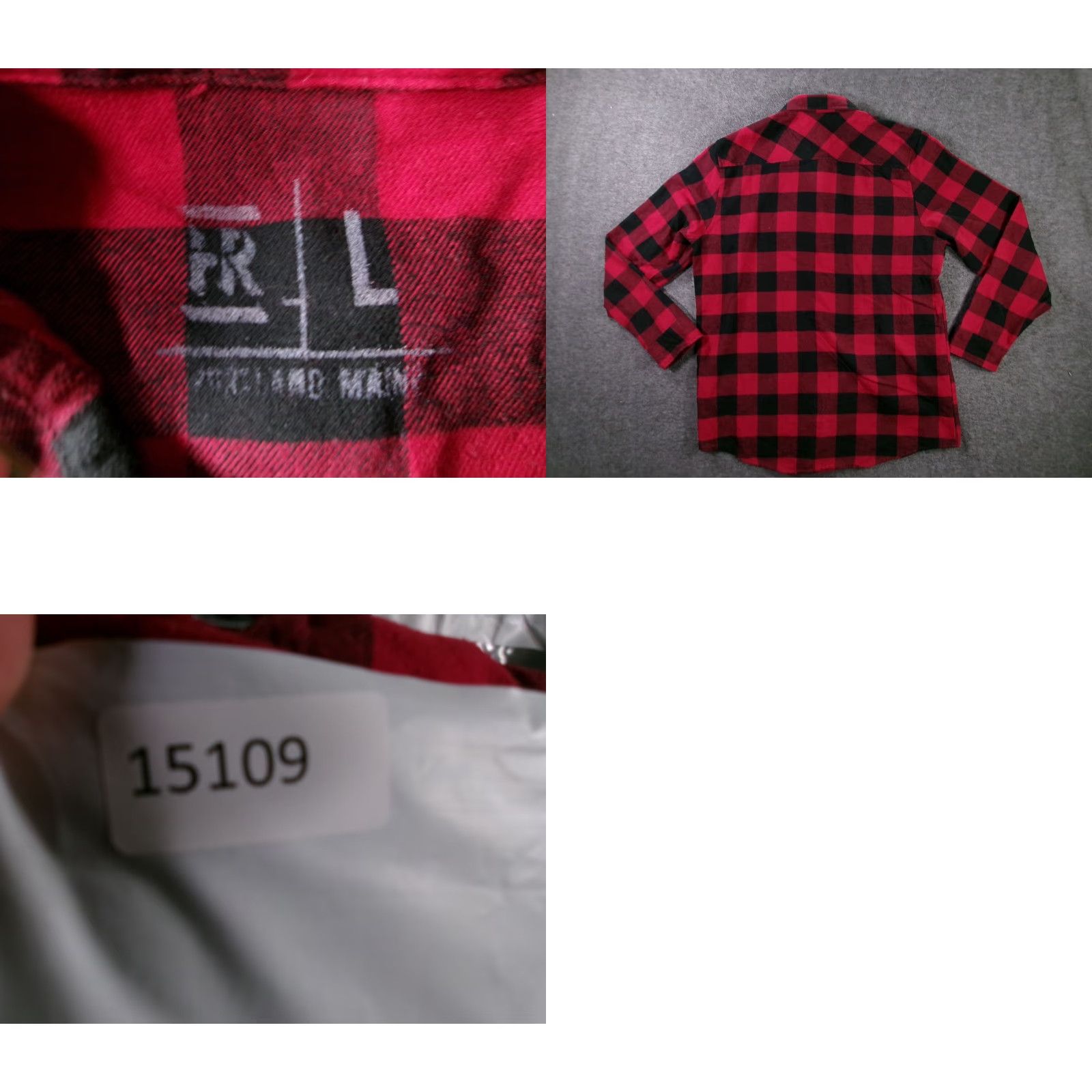 Vintage VINTAGE Highroller Flannel Shirt Mens L Red Black Buffalo Check Long Sleeve Button Up Size US L / EU 52-54 / 3 - 8 Thumbnail