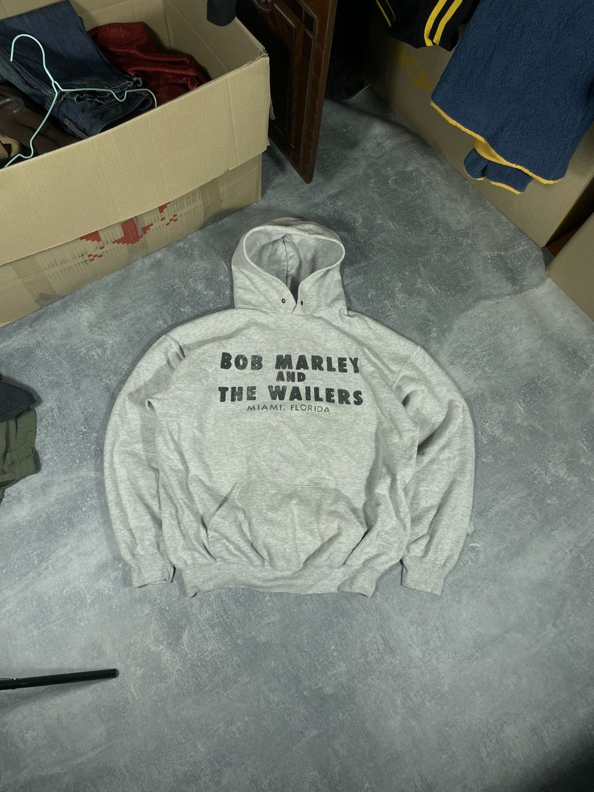 Bob Marley boxy fit hoody big logo Bob Marley Fruit The Loom hoodie Size US L / EU 52-54 / 3 - 2 Thumbnail