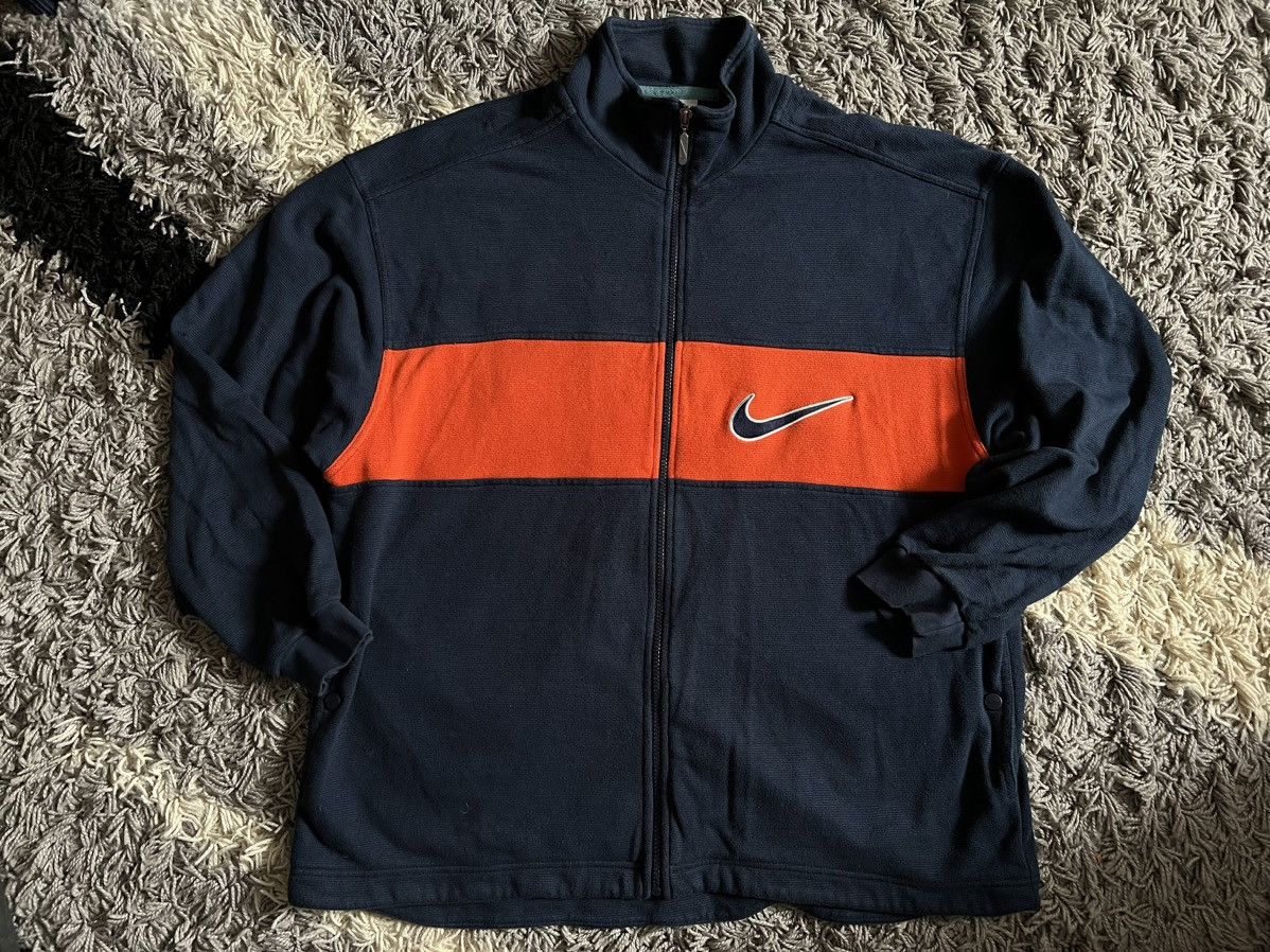 Nike × Vintage Nike vintage swoosh big logo sweatshirt zip mens XL Size US XL / EU 56 / 4 - 3 Thumbnail