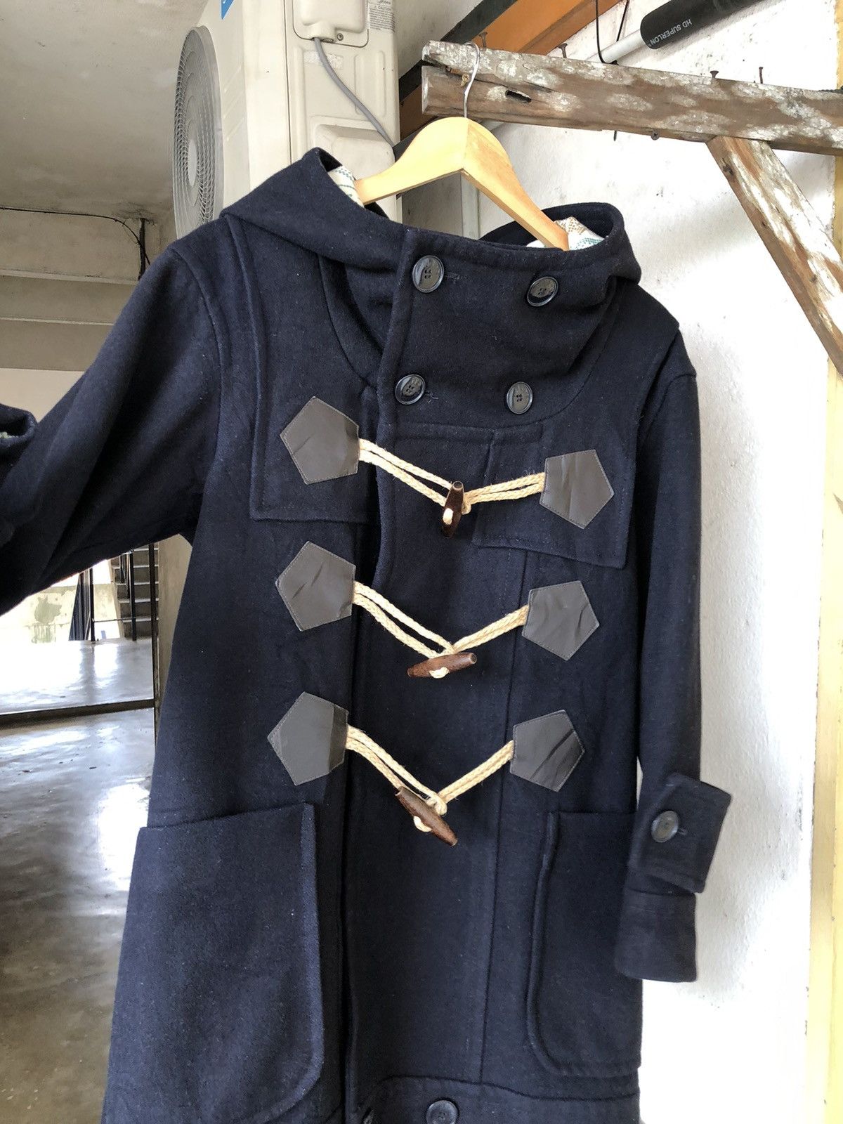 Issey Miyake Ne-net by Issey Miyake Wool Duffle Coat Hoodie Size US M / EU 48-50 / 2 - 10 Thumbnail