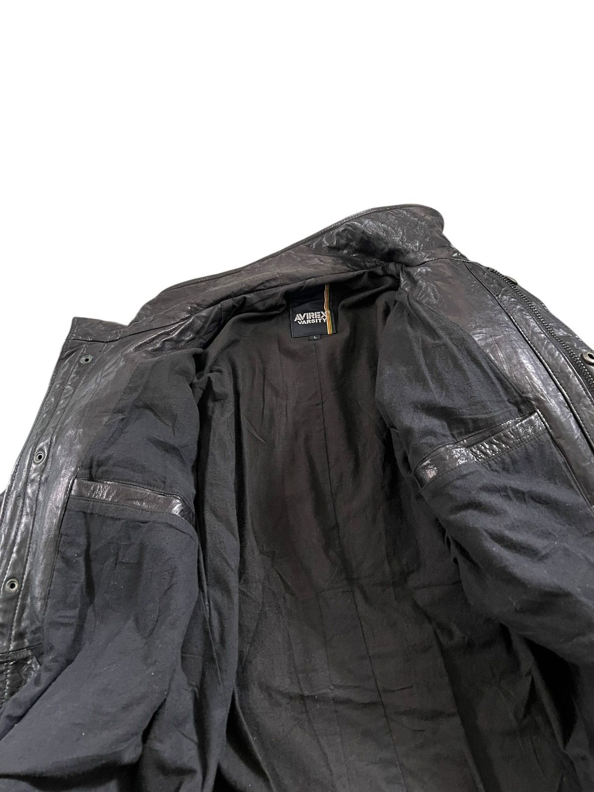 Avirex 2000s Avirex M65 Sheepskin Leather Jacket Size US L / EU 52-54 / 3 - 16 Thumbnail