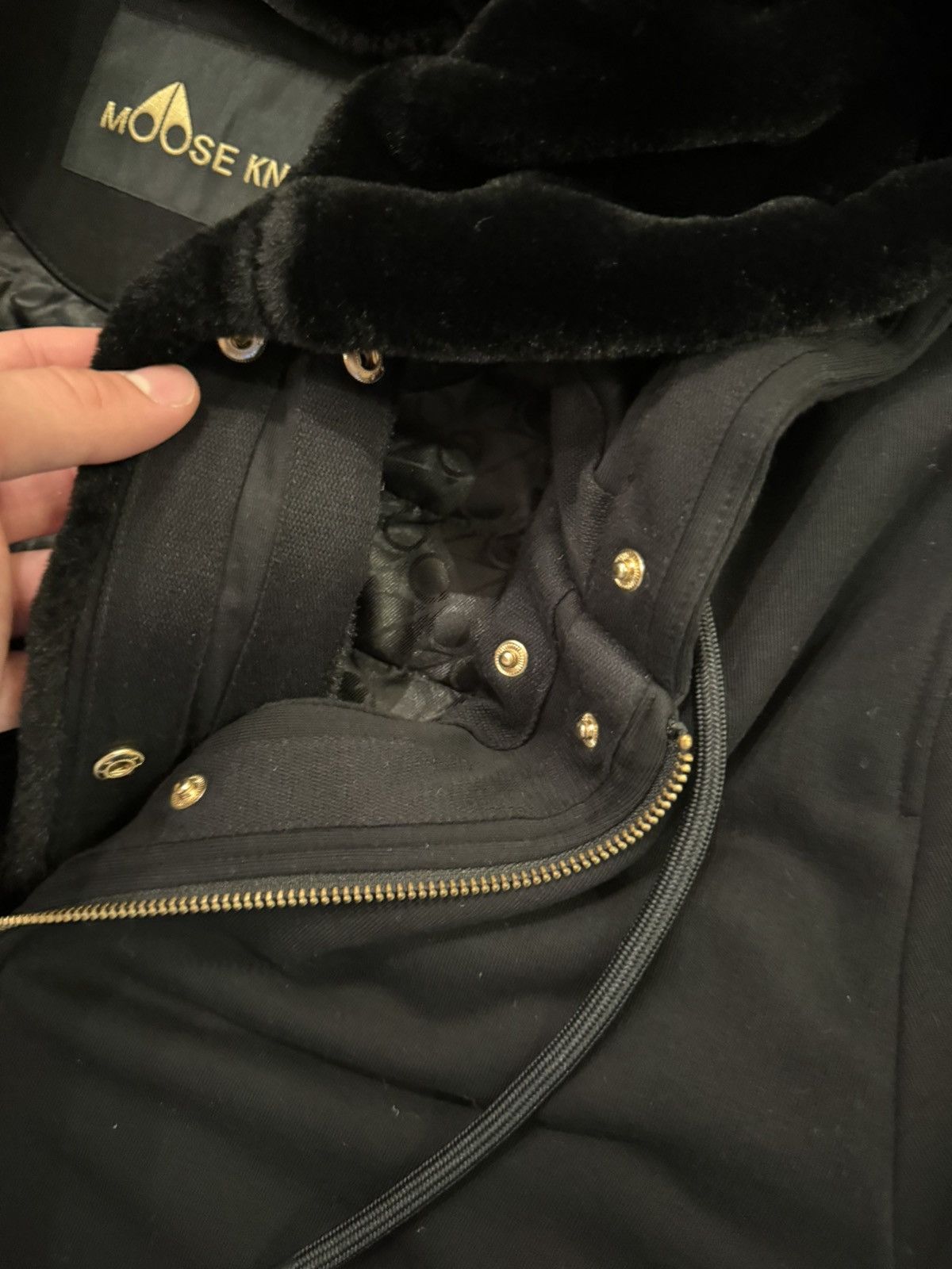 Moose Knuckles MOOSE KNUCKLES BALCK GOLD HOODIE/COAT Size US L / EU 52-54 / 3 - 6 Thumbnail