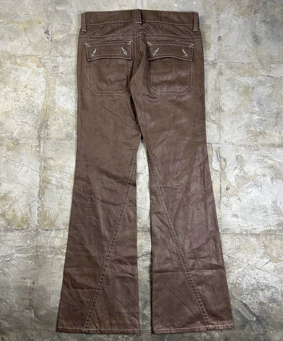 Tornado Mart Tornado Mart - Waxed Flared Jeans Size US 34 / EU 50 - 5 Thumbnail