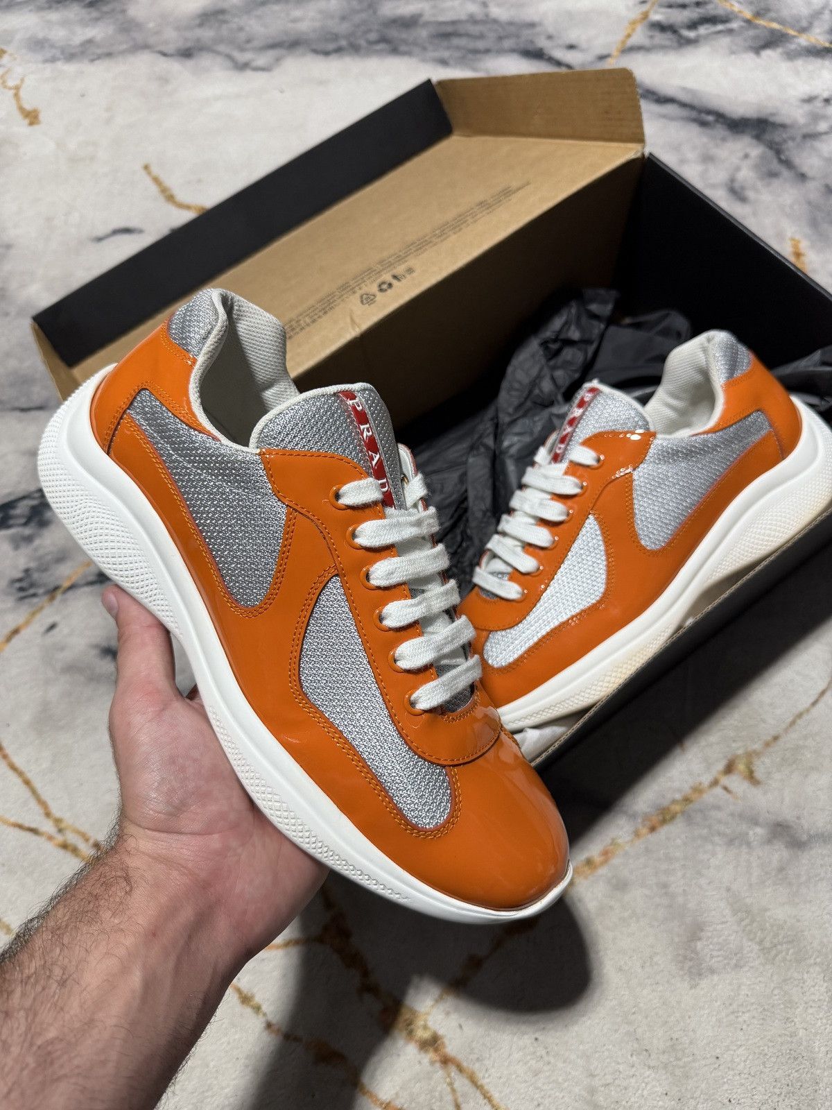 Prada Prada Cass F1 America's Cup SUST4IN Orange S4 | Grailed