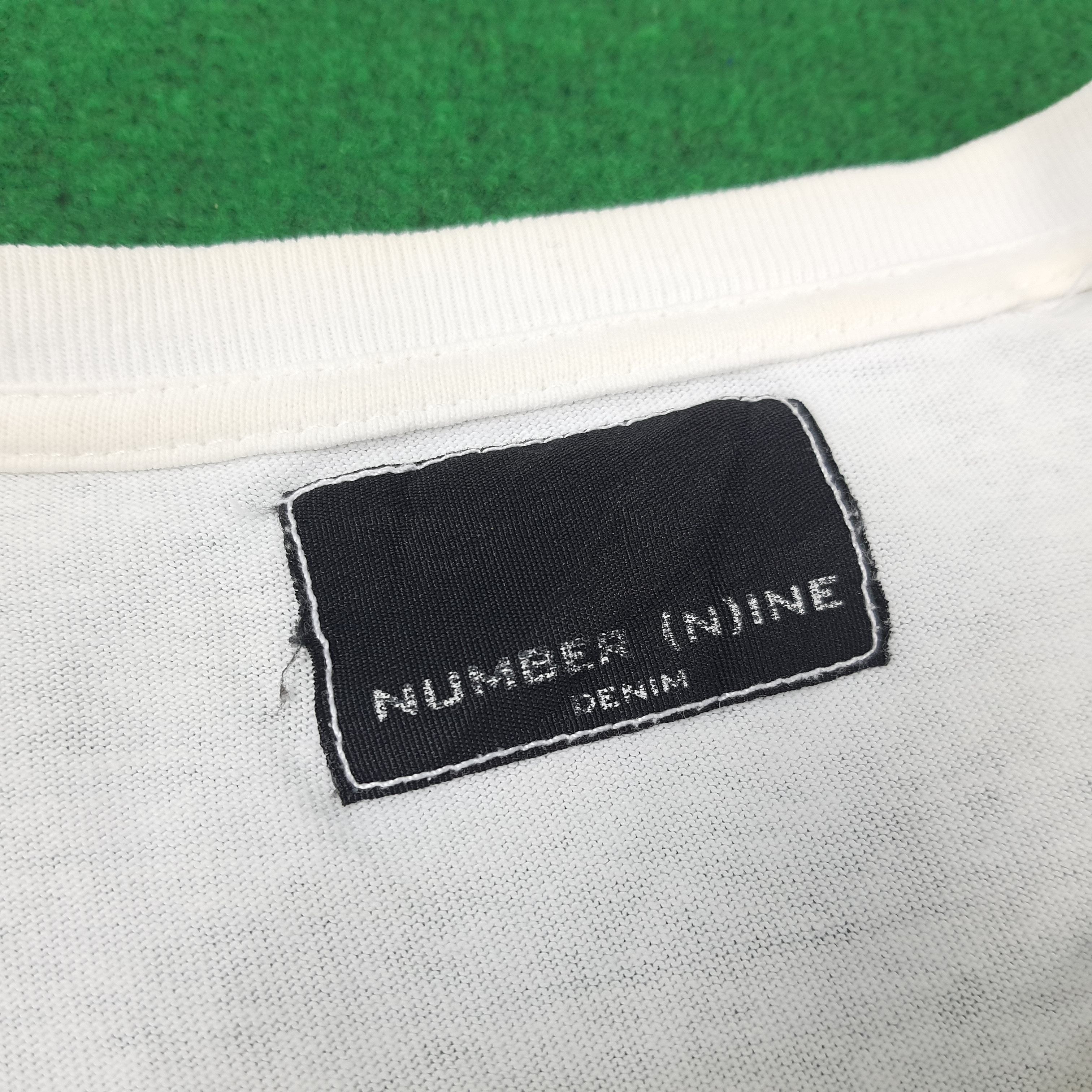 Japanese Brand × Vintage Vintage Number Nine Denim Hamburger Streetwear T-shirt Size L / US 10 / IT 46 - 5 Thumbnail