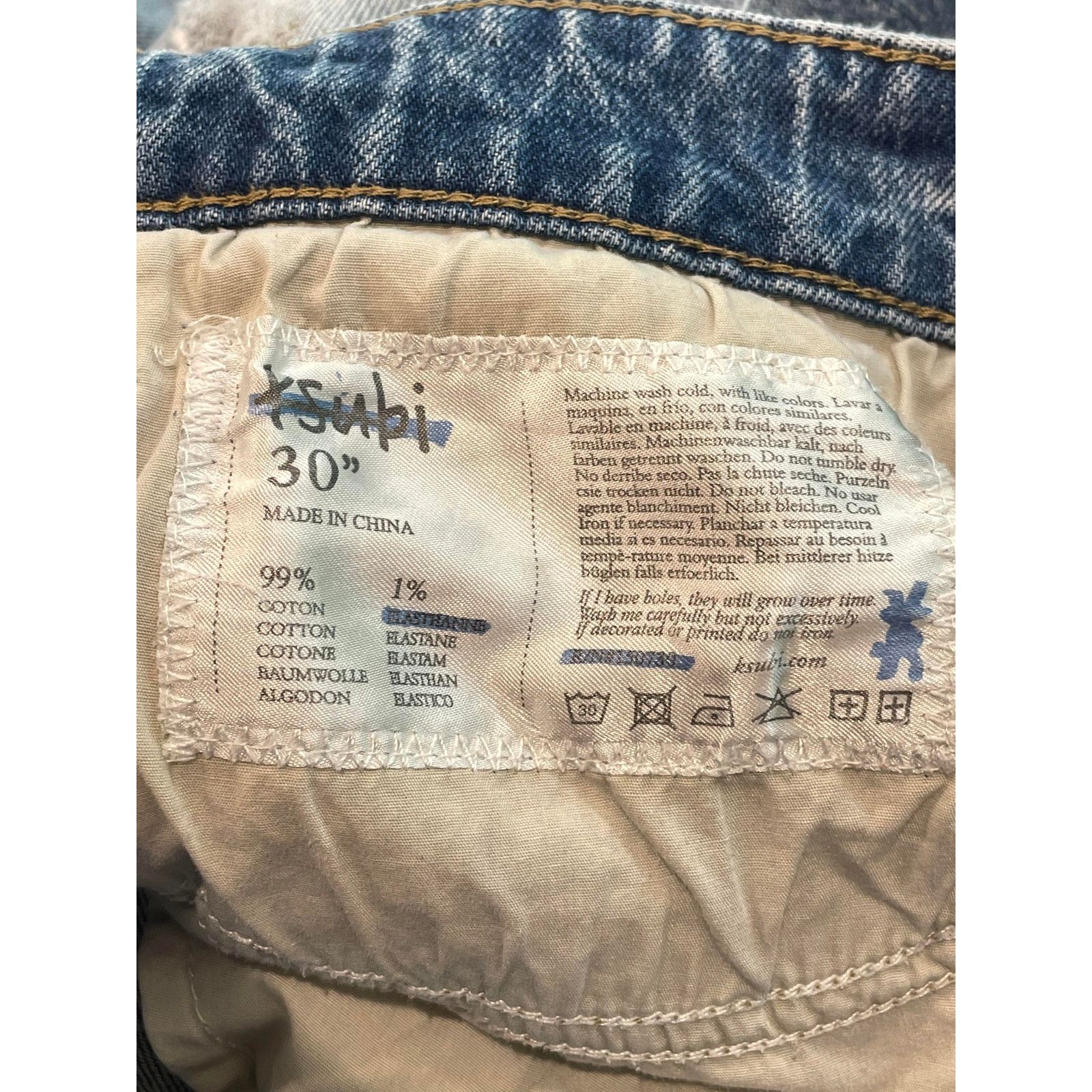 Ksubi Ksubi Light Wash Jean Shorts Size 30" / US 8 / IT 44 - 3 Thumbnail