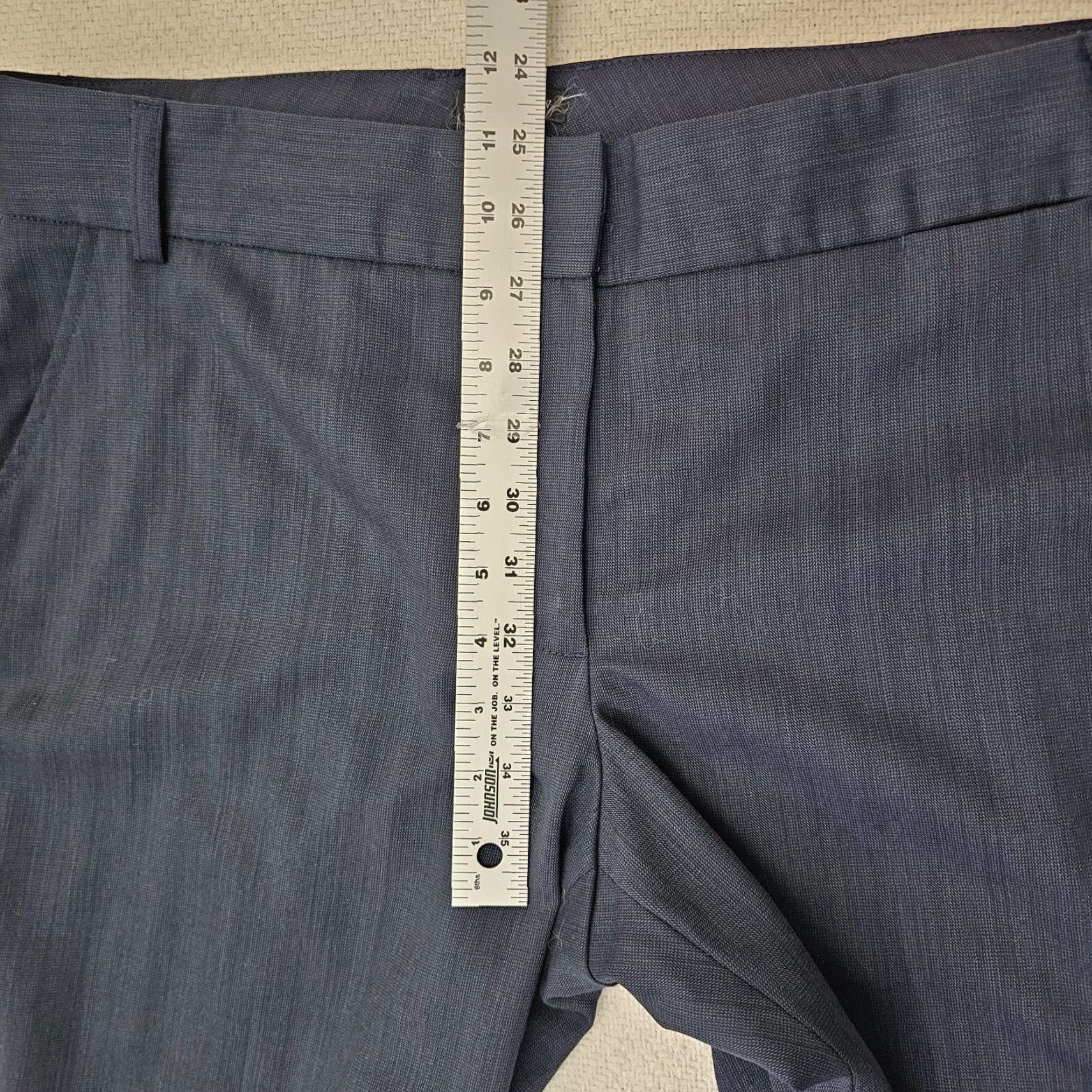 J.Crew VINTAGE J.CREW Wool Pants 12 Flare Legs Blue Women's Dress Pants Size 24" / US 00 / IT 34 - 5 Thumbnail