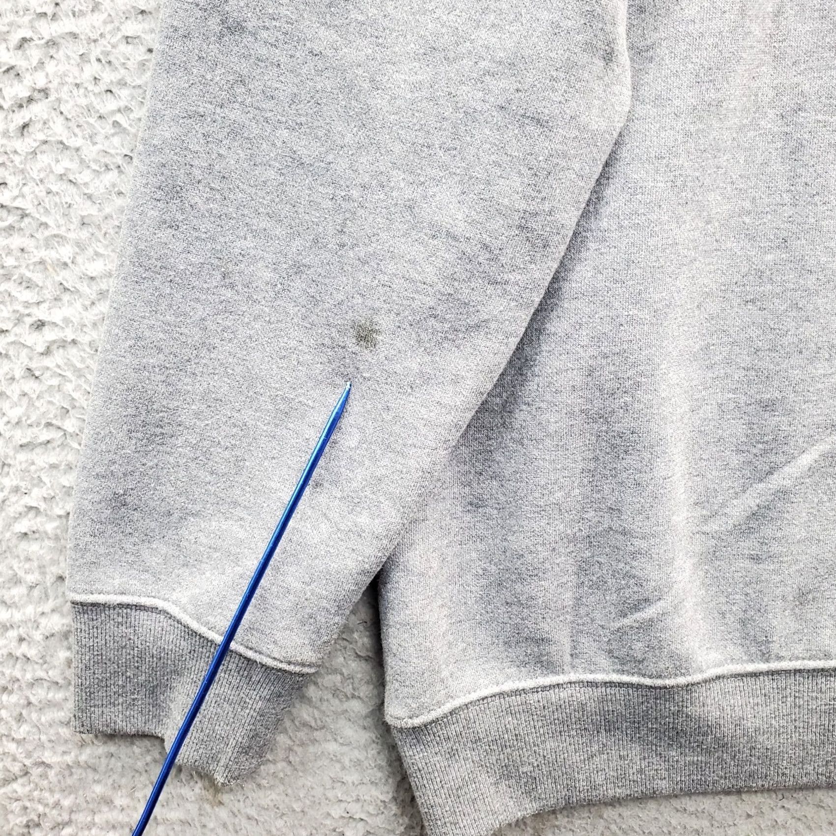 PONY Columbia Sweatshirt Men 2XL Gray Fleece Lined Mock Neck Quarter Zip Pony Logo Sweatshirt Size US XXL / EU 58 / 5 - 8 Thumbnail