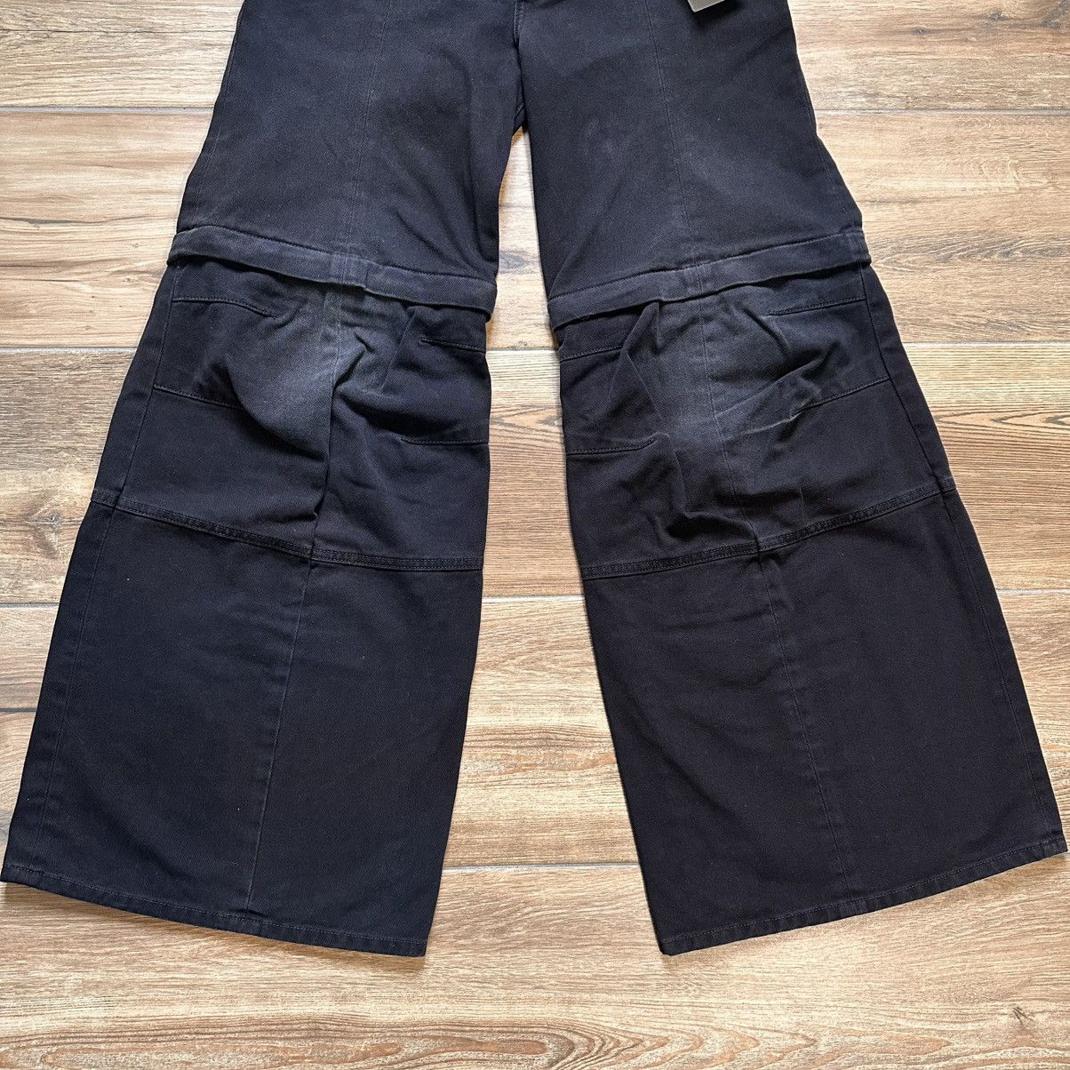 Balenciaga [M] 1550$ Black flared double knee jeans Size US 31 - 7 Thumbnail