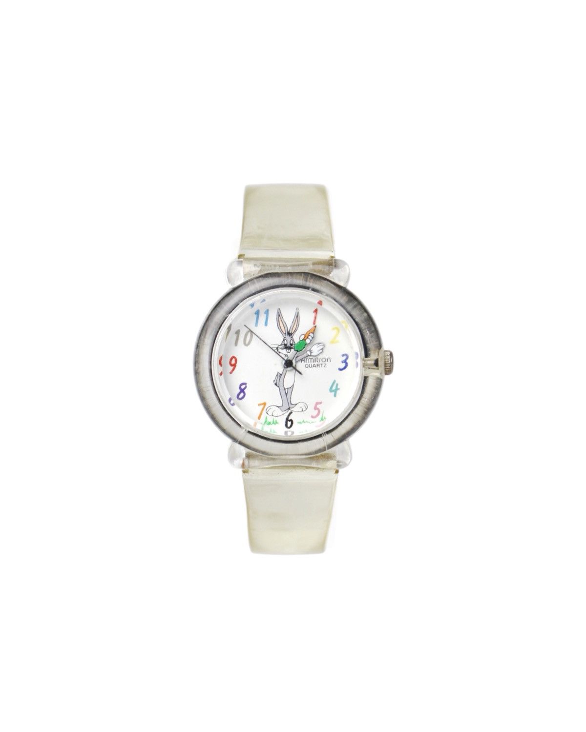 Cartoon Network × Vintage 1990S ARMITRON BUGS BUNNY QUARTZ WATCH – CLEAR CASE & STRAP Size ONE SIZE - 1 Thumbnail