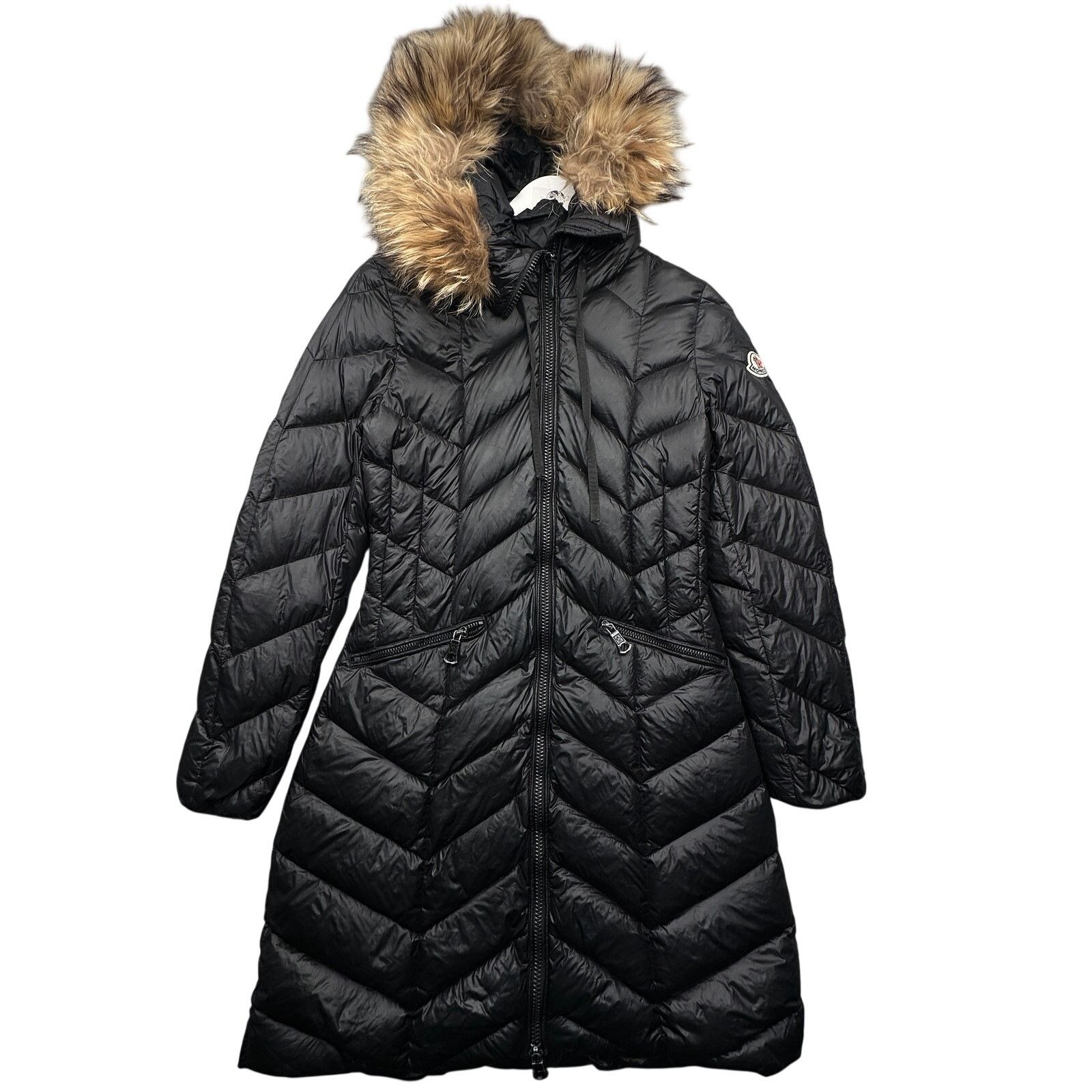 Moncler Moncler Goose Down Puffer Coat Small Asiatic Racoon Real Fur Size S / US 4 / IT 40 - 1 Thumbnail