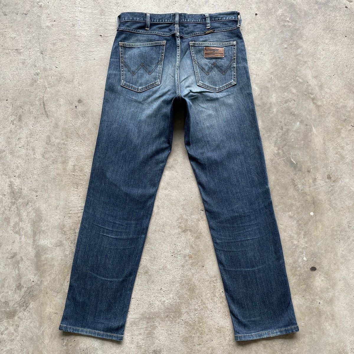 Jean × Vintage × Wrangler Vintage Wrangler Faded Denim Distressed Jeans Pants W32x30.5 Size US 32 / EU 48 - 11 Thumbnail
