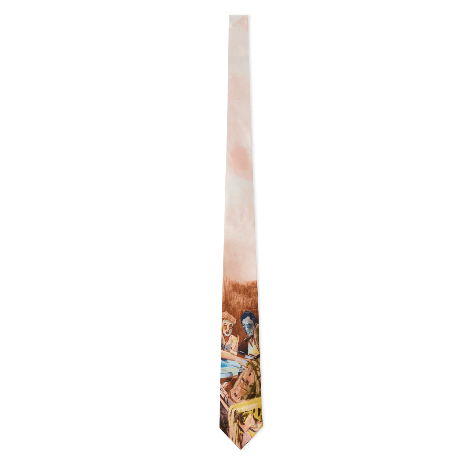 KidSuper Kidsuper Dominos Painting Silk Tie Size ONE SIZE - 1 Thumbnail