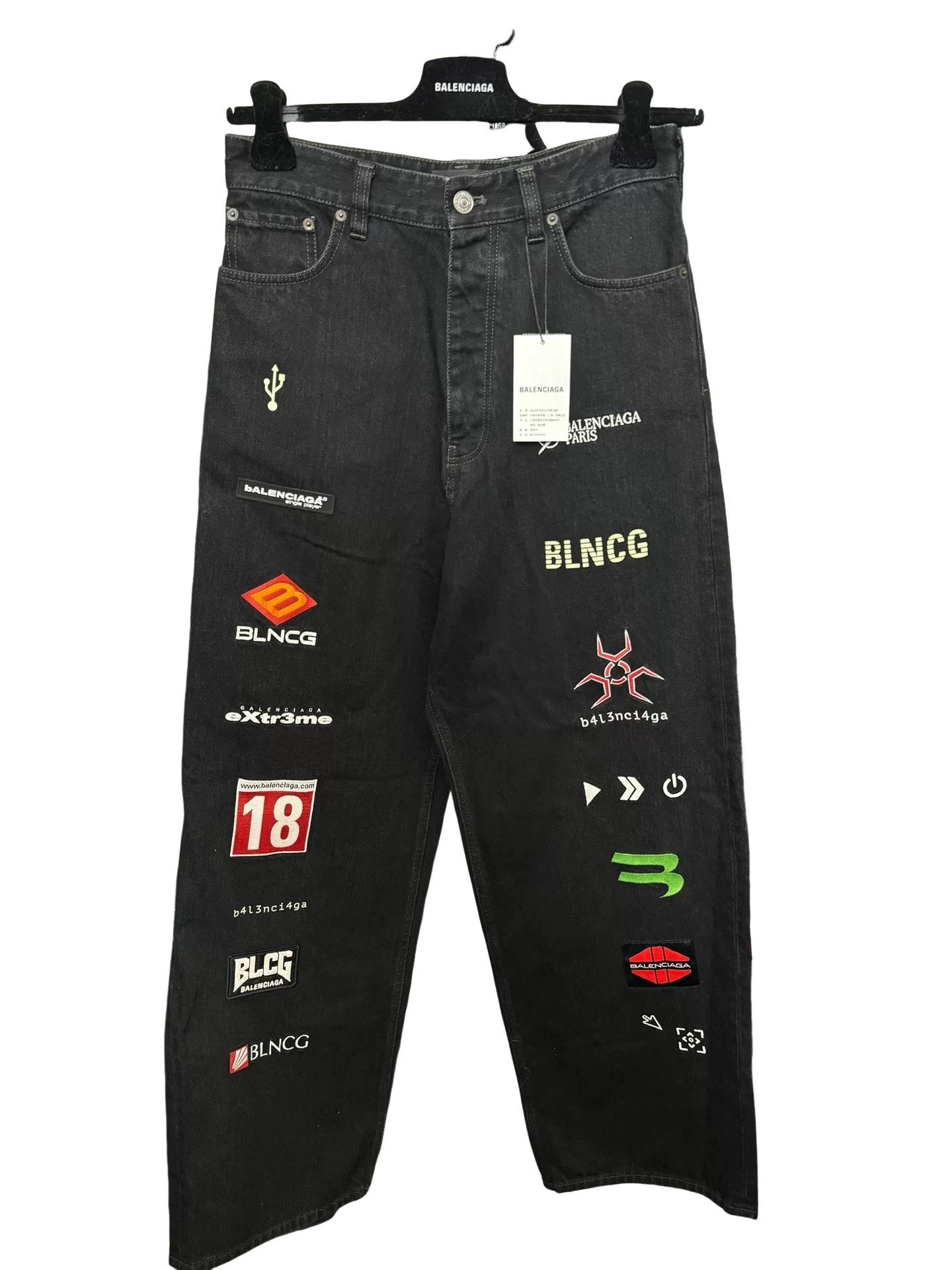 Balenciaga Balenciaga Gamer Print Denim Jeans Size XS Size US 28 / EU 44 - 1 Thumbnail