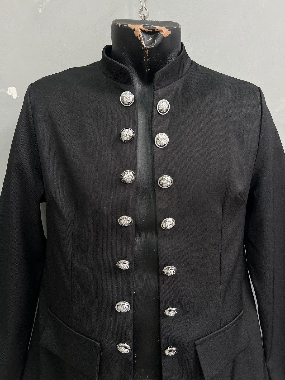 Other Black Gothic officer Jacket Buttons Balmain style napoleon Size US M / EU 48-50 / 2 - 2 Thumbnail