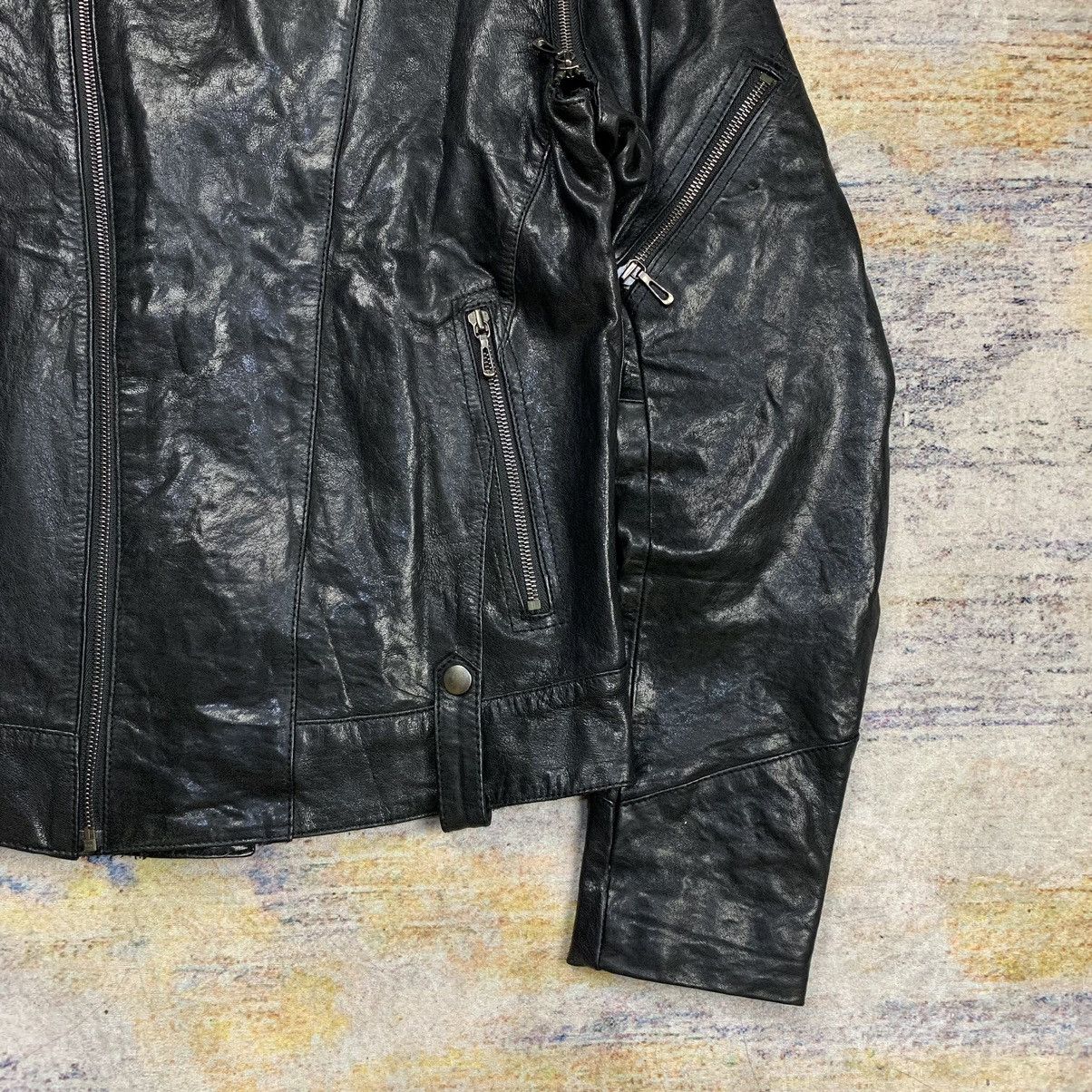 Issey Miyake × Tete Homme Tete homme bikers multi zipper leather jacket Size US L / EU 52-54 / 3 - 6 Thumbnail