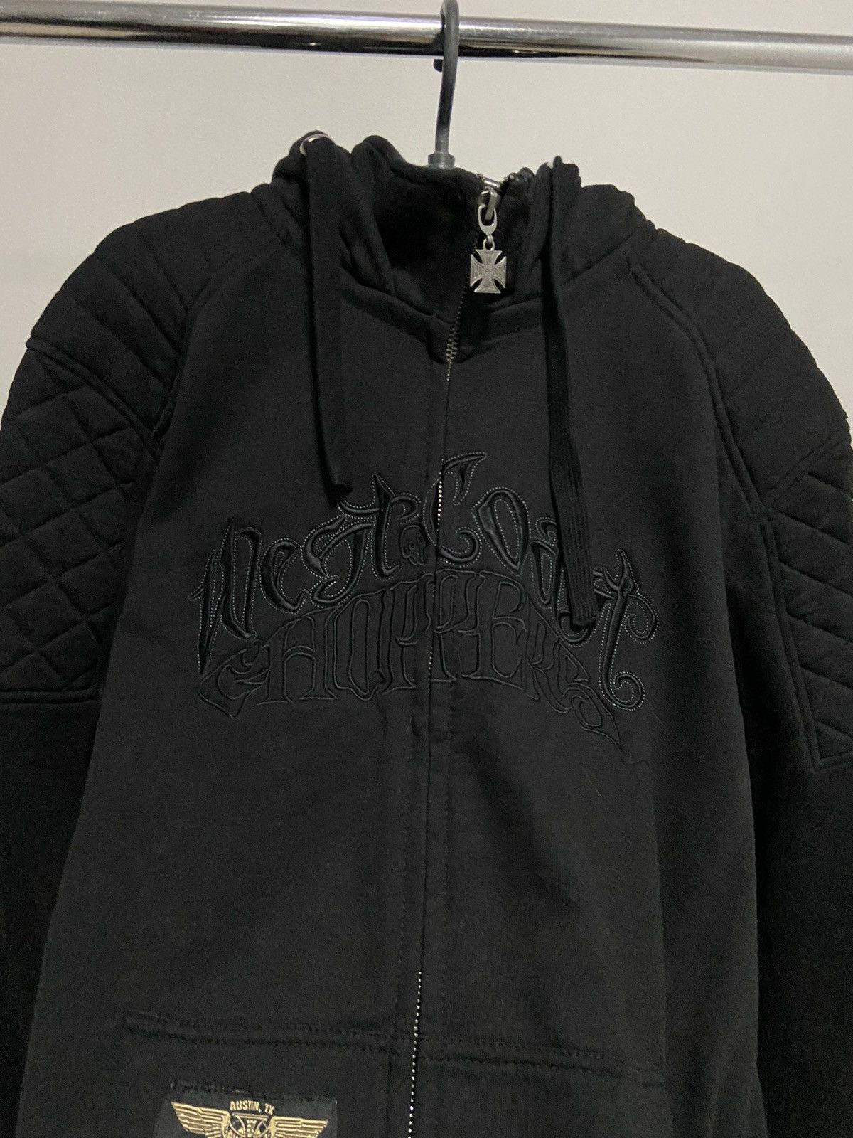 Vintage × West Coast Choppers West coast choppers zip hoodie big logo biker Moto vintage Size US XL / EU 56 / 4 - 6 Thumbnail