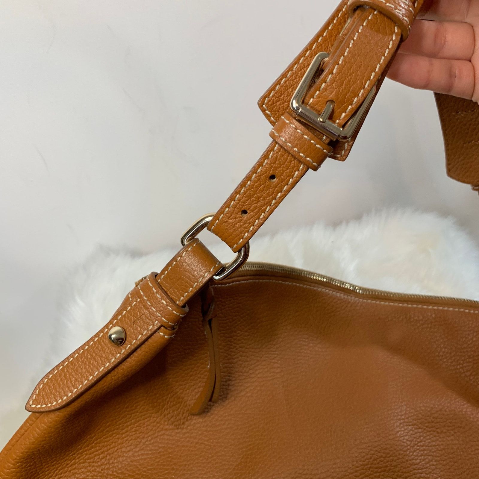 Dooney & Bourke Dooney & Bourke Brown Genuine Leather Handbags Size ONE SIZE - 8 Thumbnail