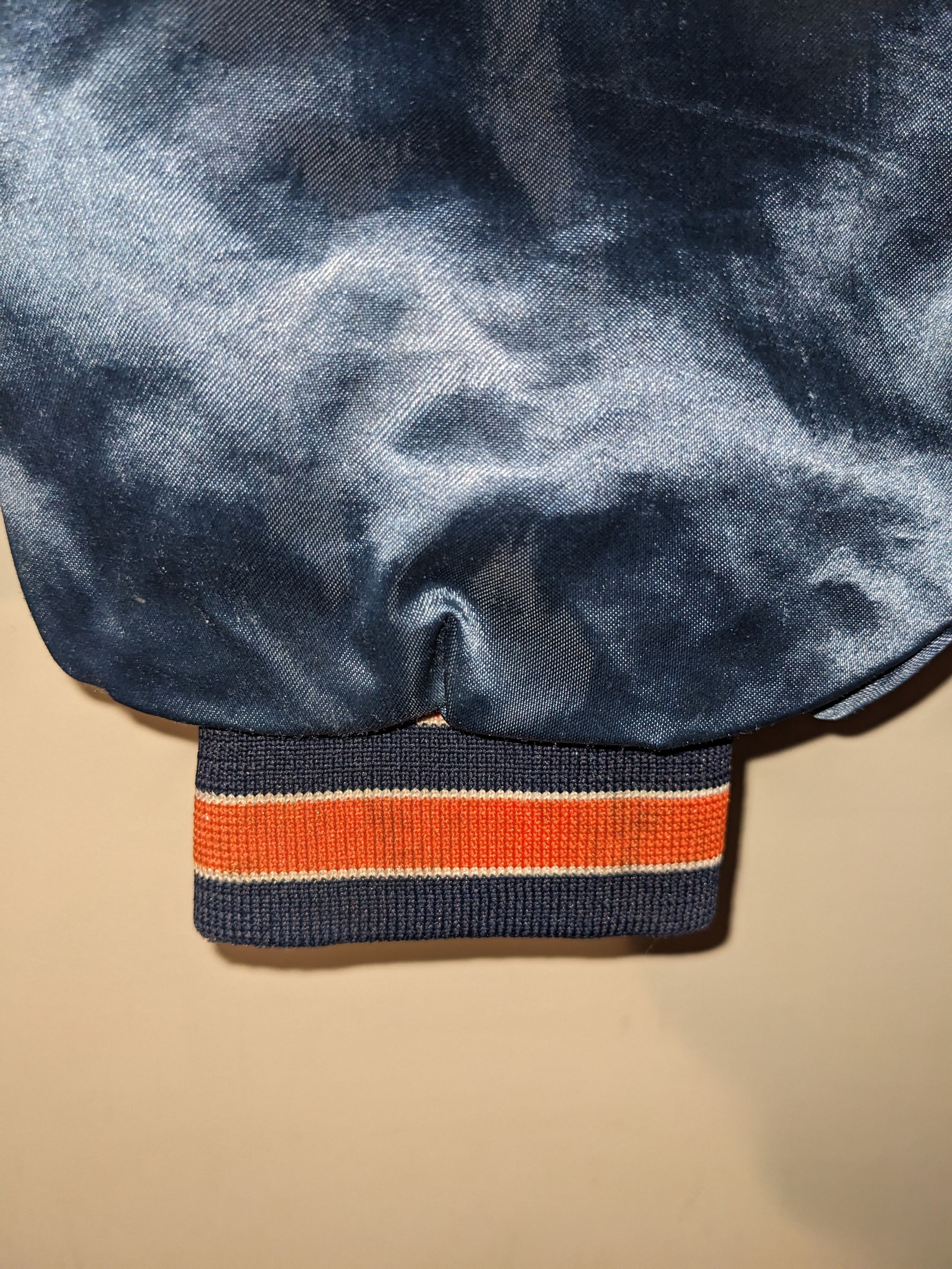 NFL × Vintage Vintage 80s Chicago Bears NFL Chalk Line Satin Jacket Size US L / EU 52-54 / 3 - 16 Thumbnail