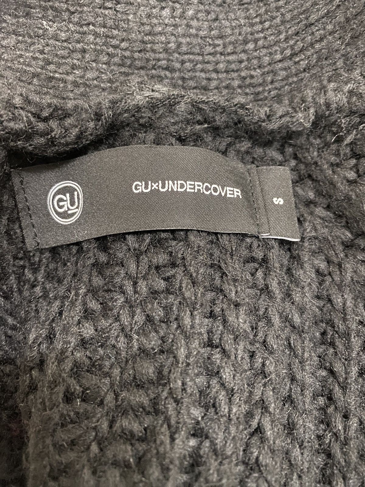 GU × Undercover GU x Undercover Black Knitted Sweater Cardigan Size US M / EU 48-50 / 2 - 6 Thumbnail