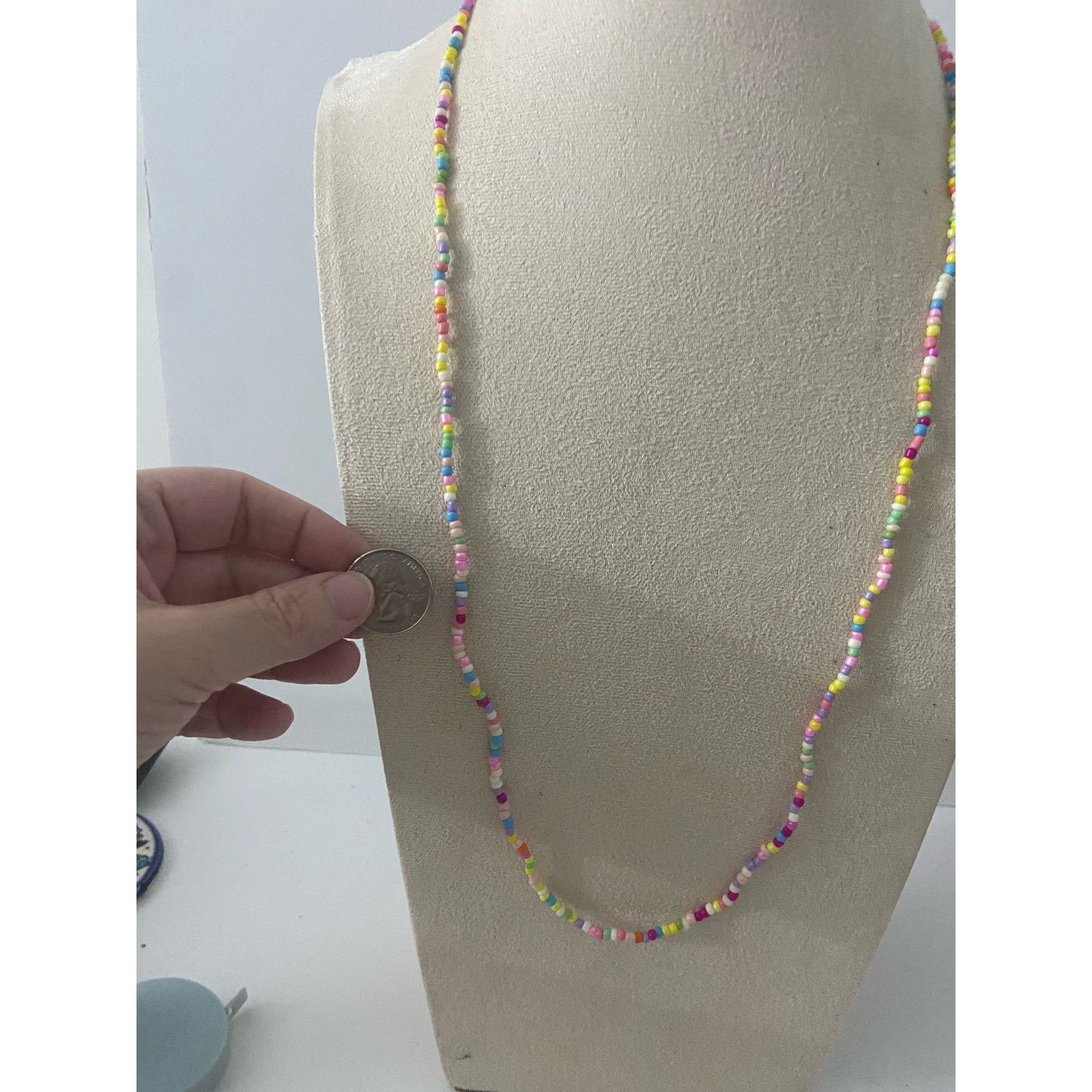 Handmade Long beaded necklace Size ONE SIZE - 2 Thumbnail