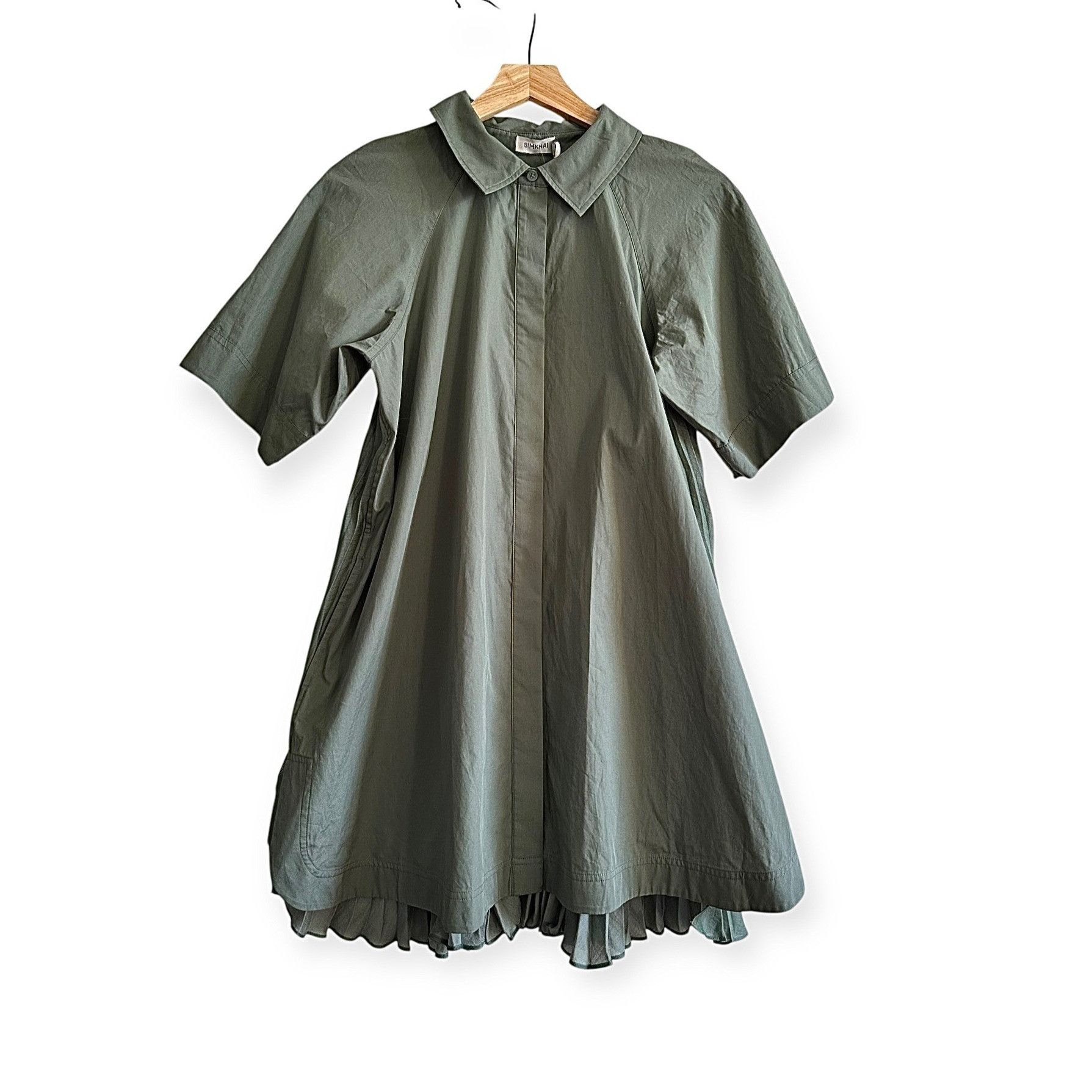 Simkhai Simkhai Blanche Short Sleeve Shirt Mini Dress, Size XS Size XS / US 0-2 / IT 36-38 - 1 Thumbnail