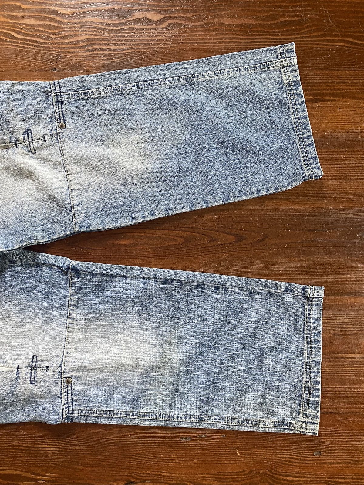 Southpole × Vintage Vintage Y2K’s South Pole Double Knee Cargo Wide Jeans 26x28 Size US 26 / EU 42 - 2 Thumbnail