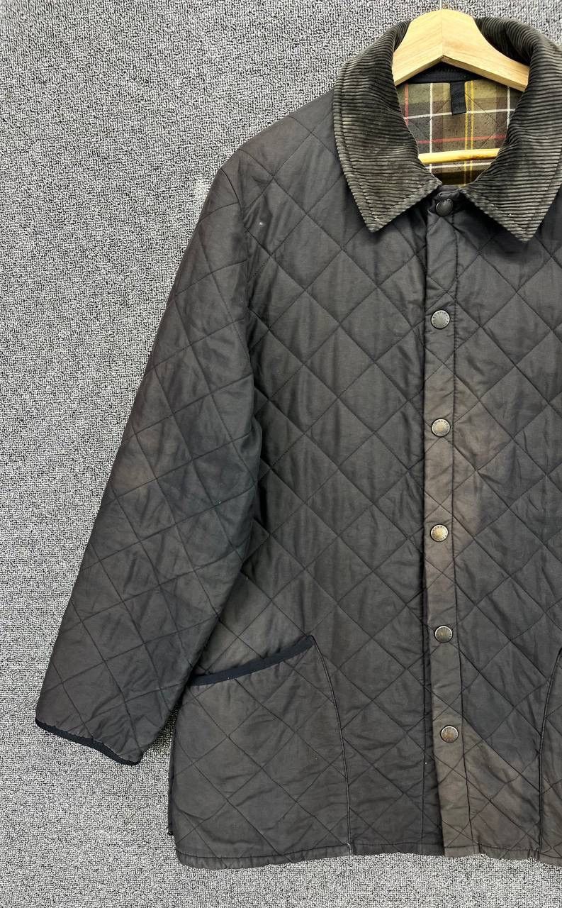 Barbour Vintage Barbour Trashed Quilted Jacket Size US L / EU 52-54 / 3 - 4 Thumbnail