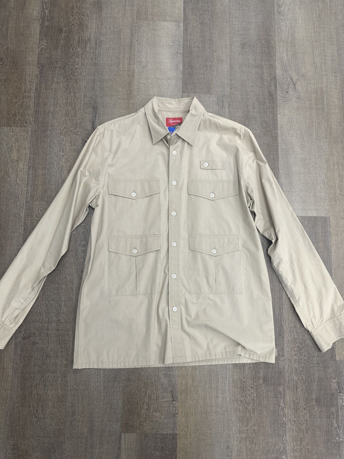 Supreme Supreme button up shirt tan/khaki Size US L / EU 52-54 / 3 - 5 Thumbnail
