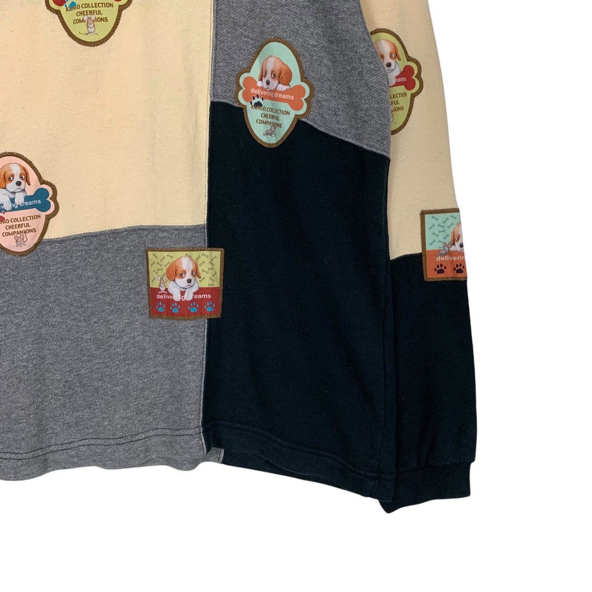 Japanese Brand KUNIO SATO Puppies Patches Logo Checked Sweatshirt #1737-C77 Size US L / EU 52-54 / 3 - 4 Thumbnail