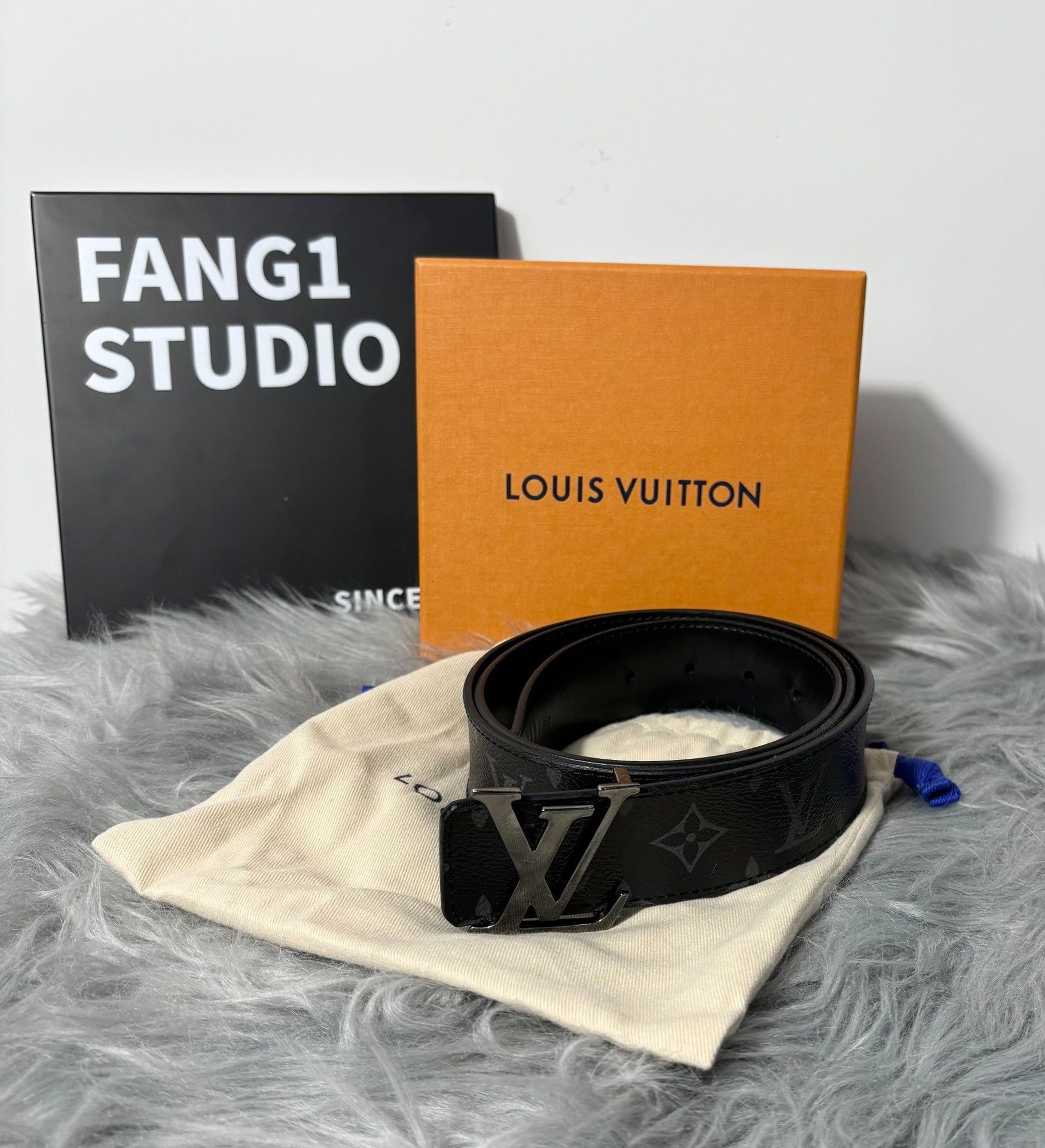 Louis Vuitton Louis Vuitton Black Belt one size Men Size ONE SIZE - 1 Thumbnail