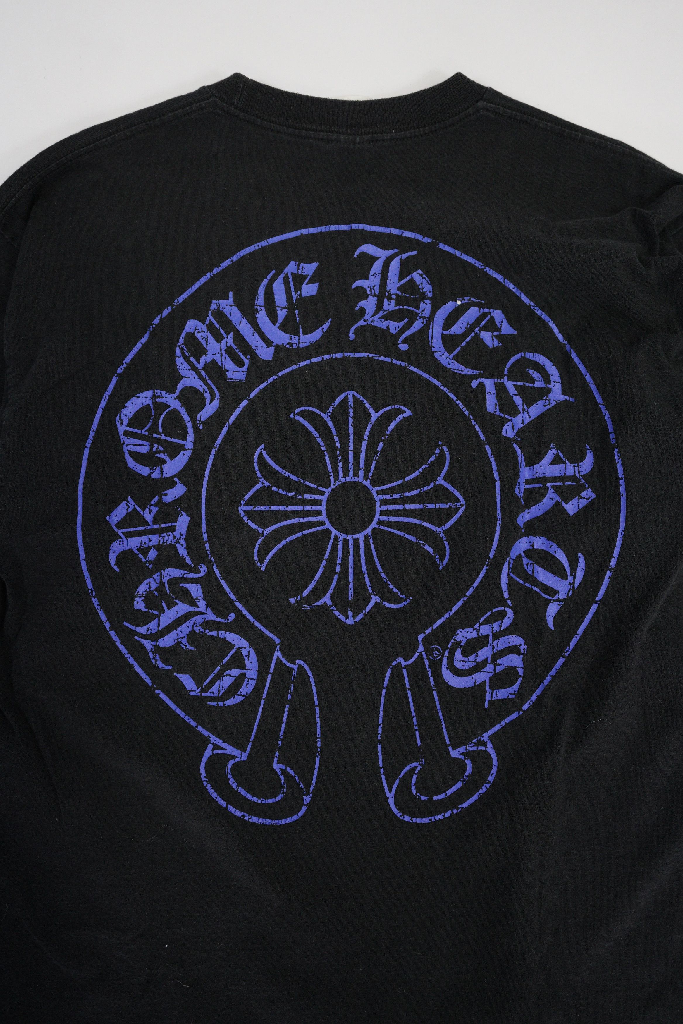 Chrome Hearts Chrome Hearts Blue Horseshoe Plus LS Tee Size US XL / EU 56 / 4 - 3 Thumbnail