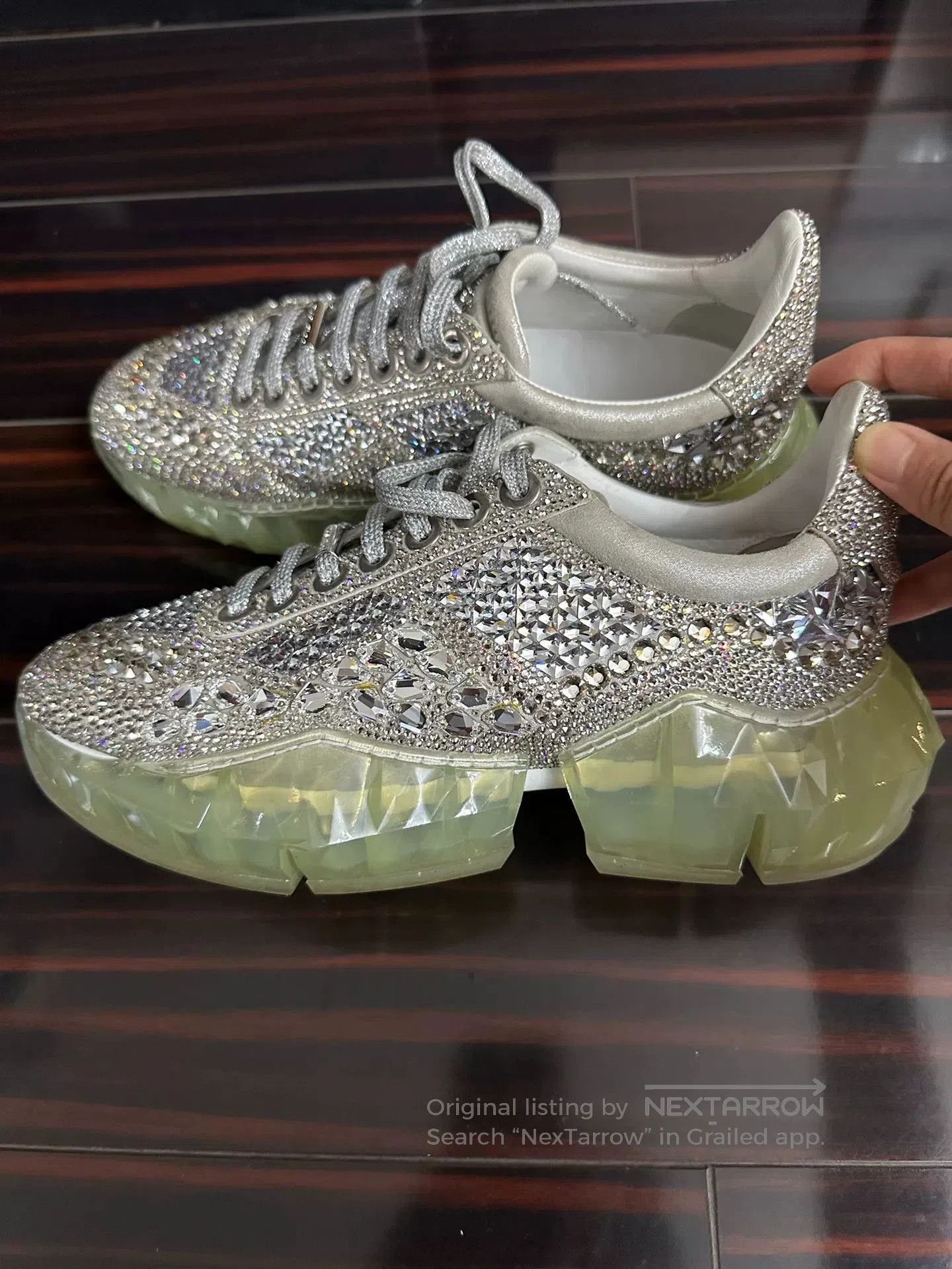 Jimmy Choo Jimmy Choo Swarovski Crystal Shoes. Size US 7 / IT 37 - 4 Thumbnail