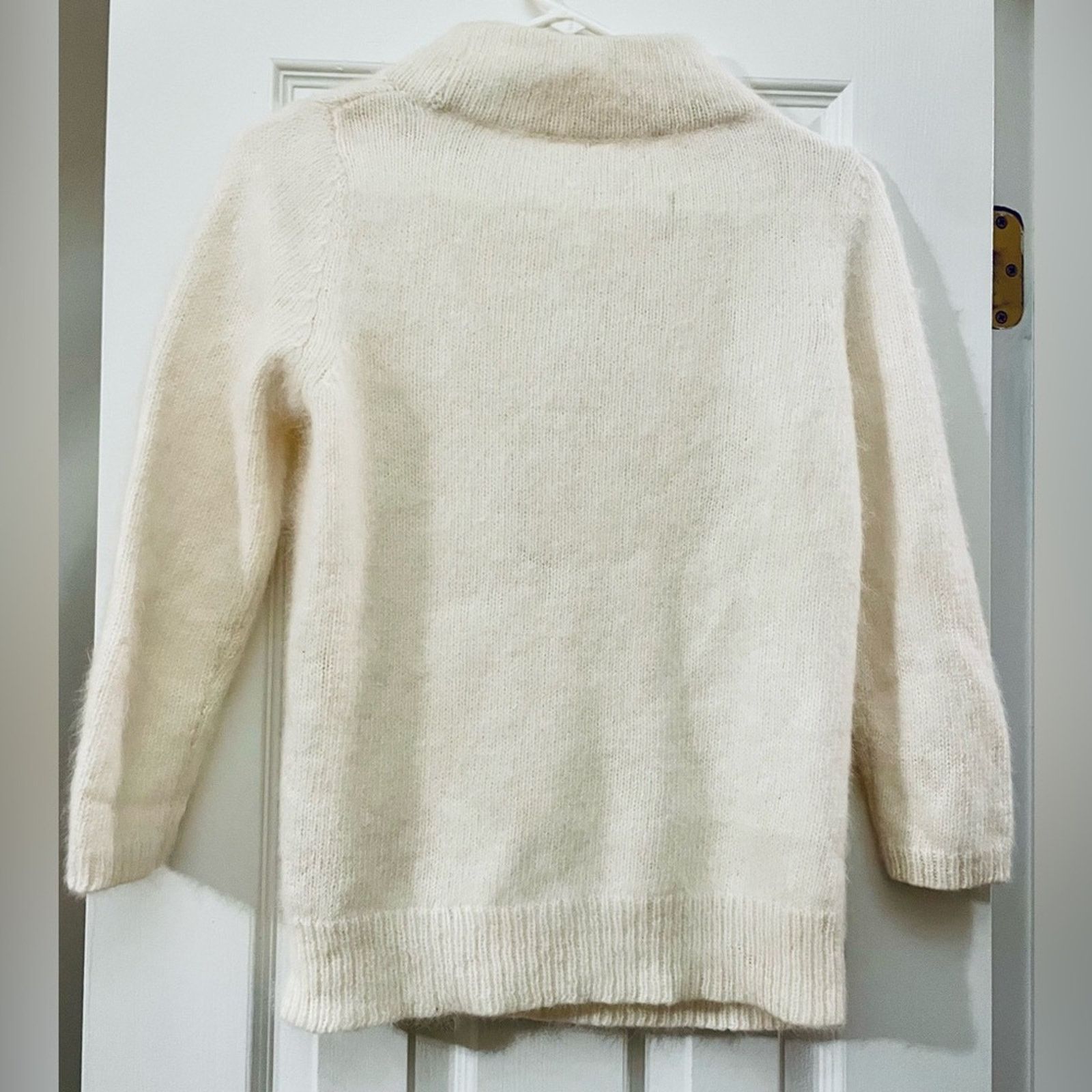 Anthropologie Moth Cream Cowl Neck Sweater Size S / US 4 / IT 40 - 1 Thumbnail