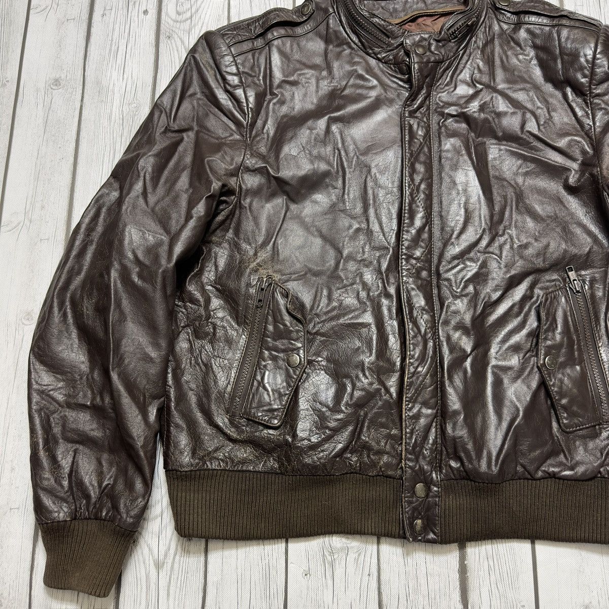 Vintage Vintage leather jacket Size US S / EU 44-46 / 1 - 4 Thumbnail