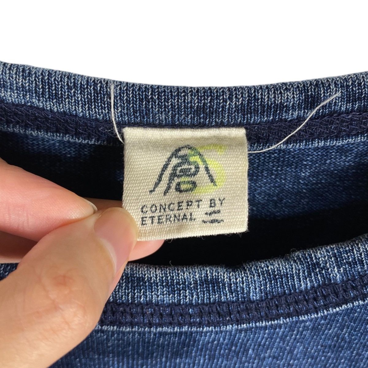 Eternal × Japanese Brand Concept By ETERNAL Natural Indigo Dyed Longsleeve Tee Shirt Size US M / EU 48-50 / 2 - 4 Thumbnail