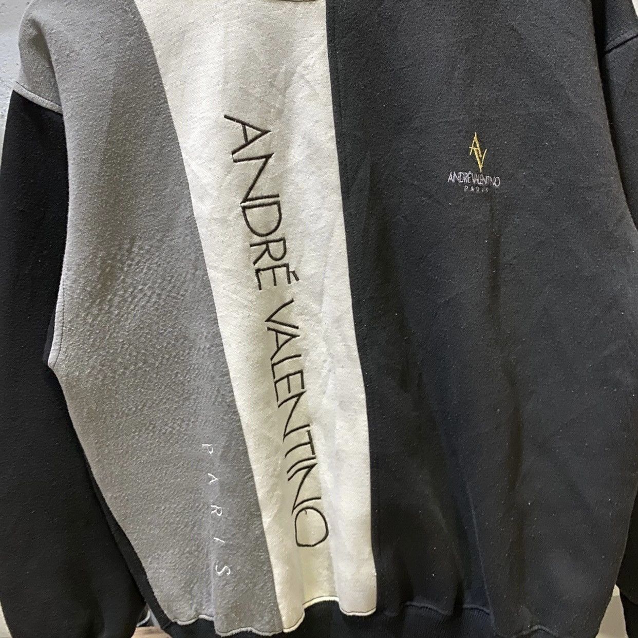 Designer Vintage 90s andre valentino paris sweatshirt Size US M / EU 48-50 / 2 - 3 Thumbnail