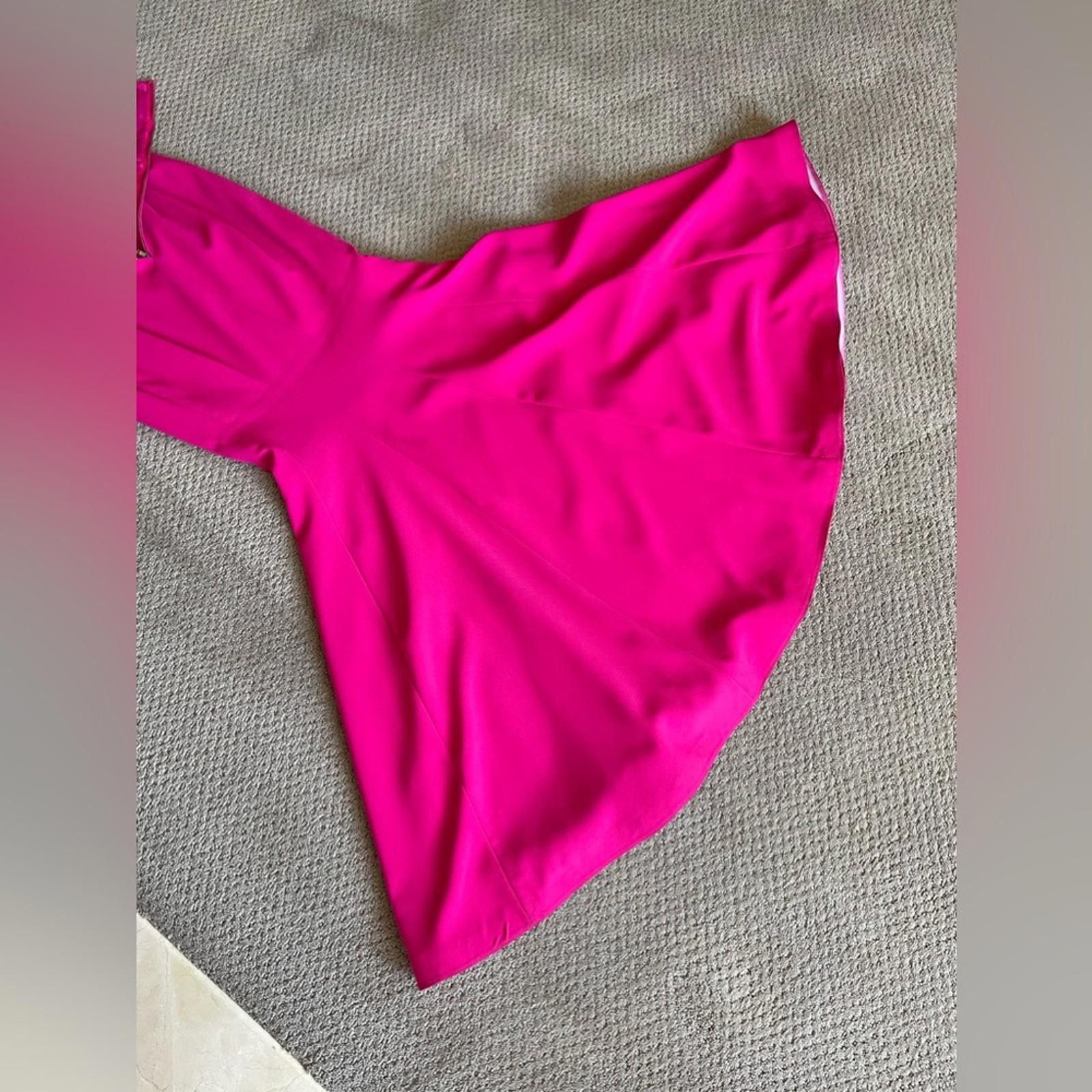 Jil Stuart Fuschia Jill Stuart Pink Notched Strapless Mermaid Gown Size XS / US 0-2 / IT 36-38 - 8 Thumbnail