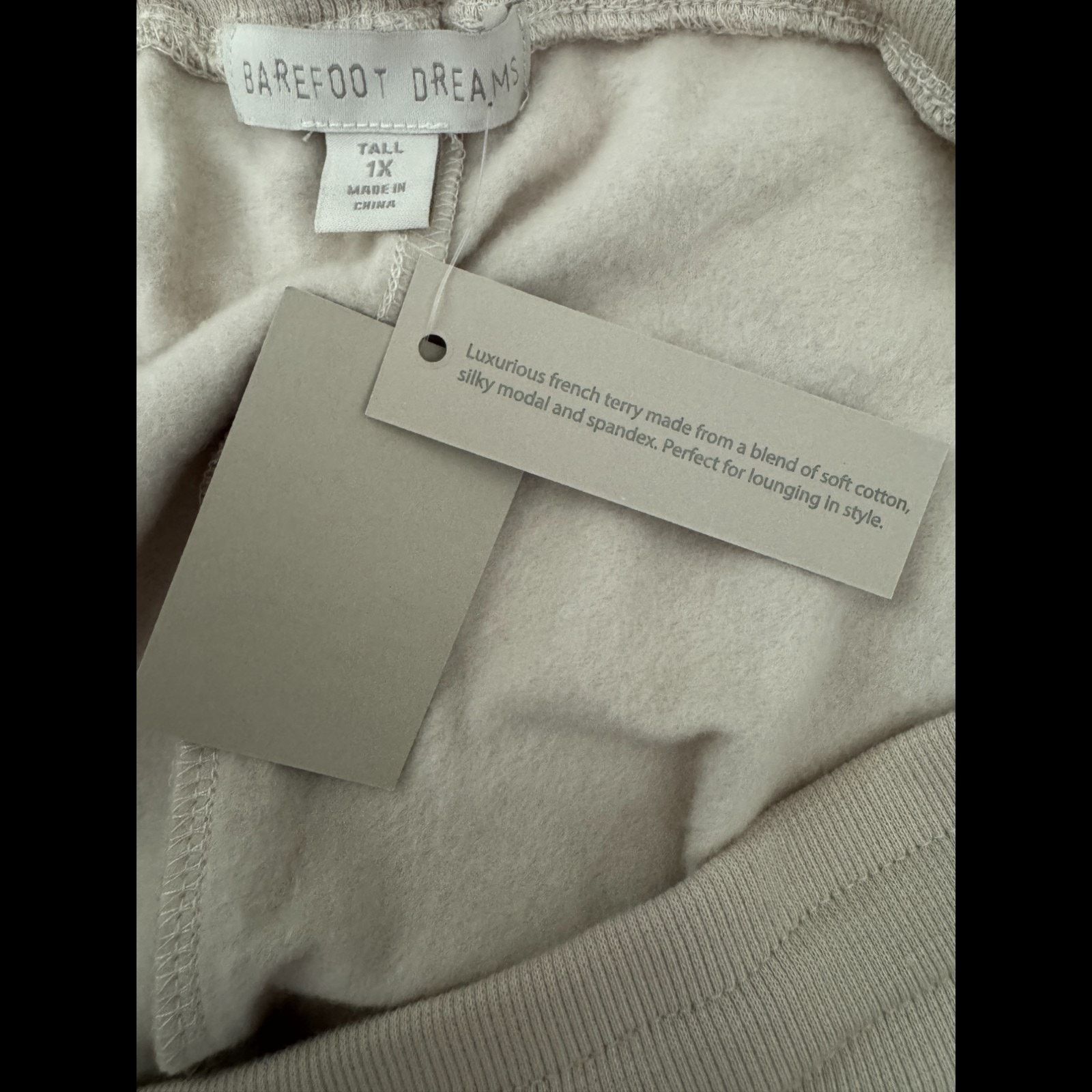 Other Barefoot Dreams Lite Pullover Straight Leg Pant Sand Dune1XT Size 29" - 17 Thumbnail