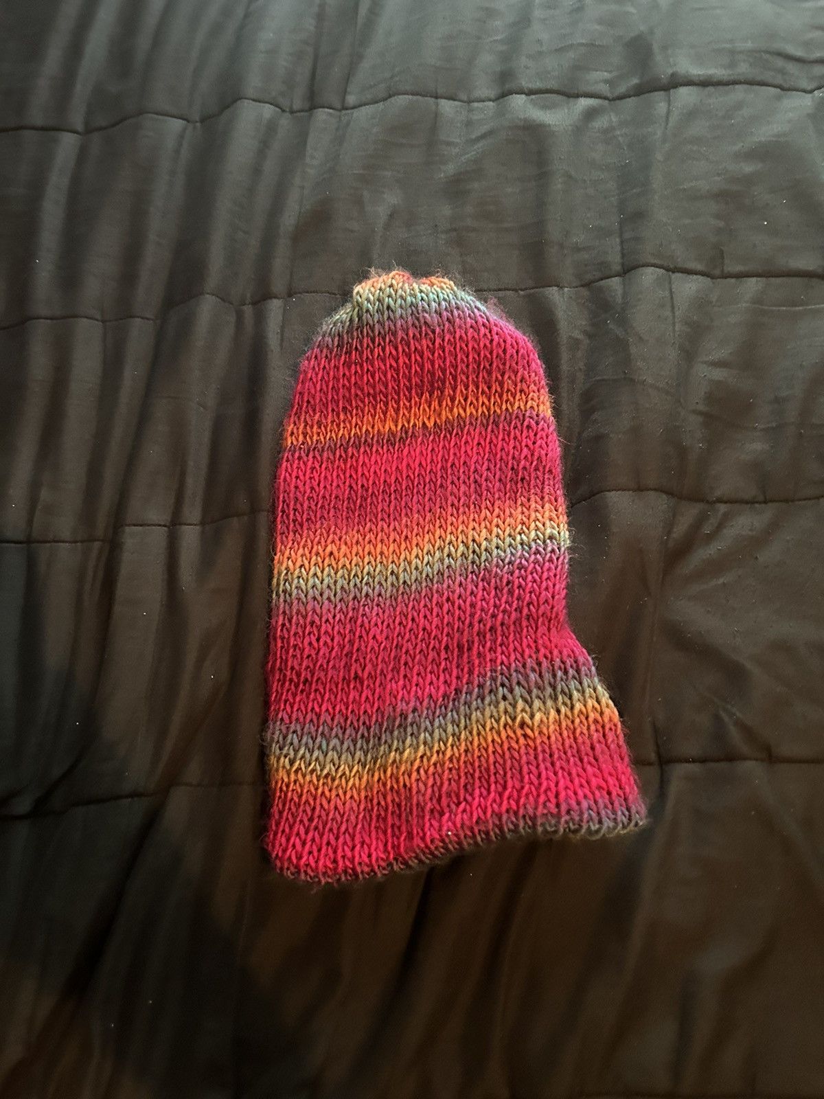 Vintage RAINBOW BEANIE Size ONE SIZE - 1 Thumbnail
