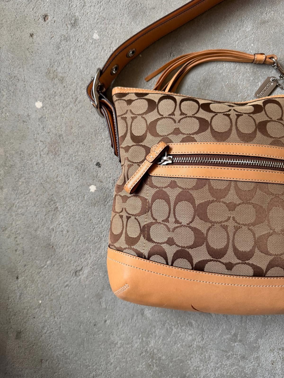 Coach Coach Signature East West Hobo Shoulder Bag Beige Size ONE SIZE - 2 Thumbnail