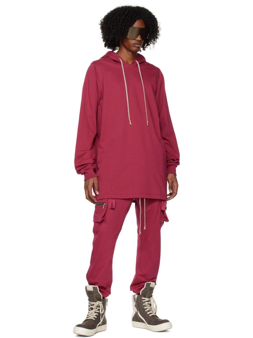 Rick Owens o1y0325 Hoodie in Mauve Size US XS / EU 42 / 0 - 4 Thumbnail
