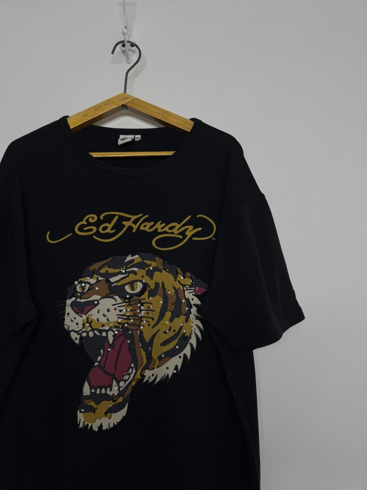 Ed Hardy Vintage 90's Ed Hardy Japanese Tiger Tattoo Y2K T-shirt Size XXL / US 16-18 / IT 52-54 - 7 Thumbnail