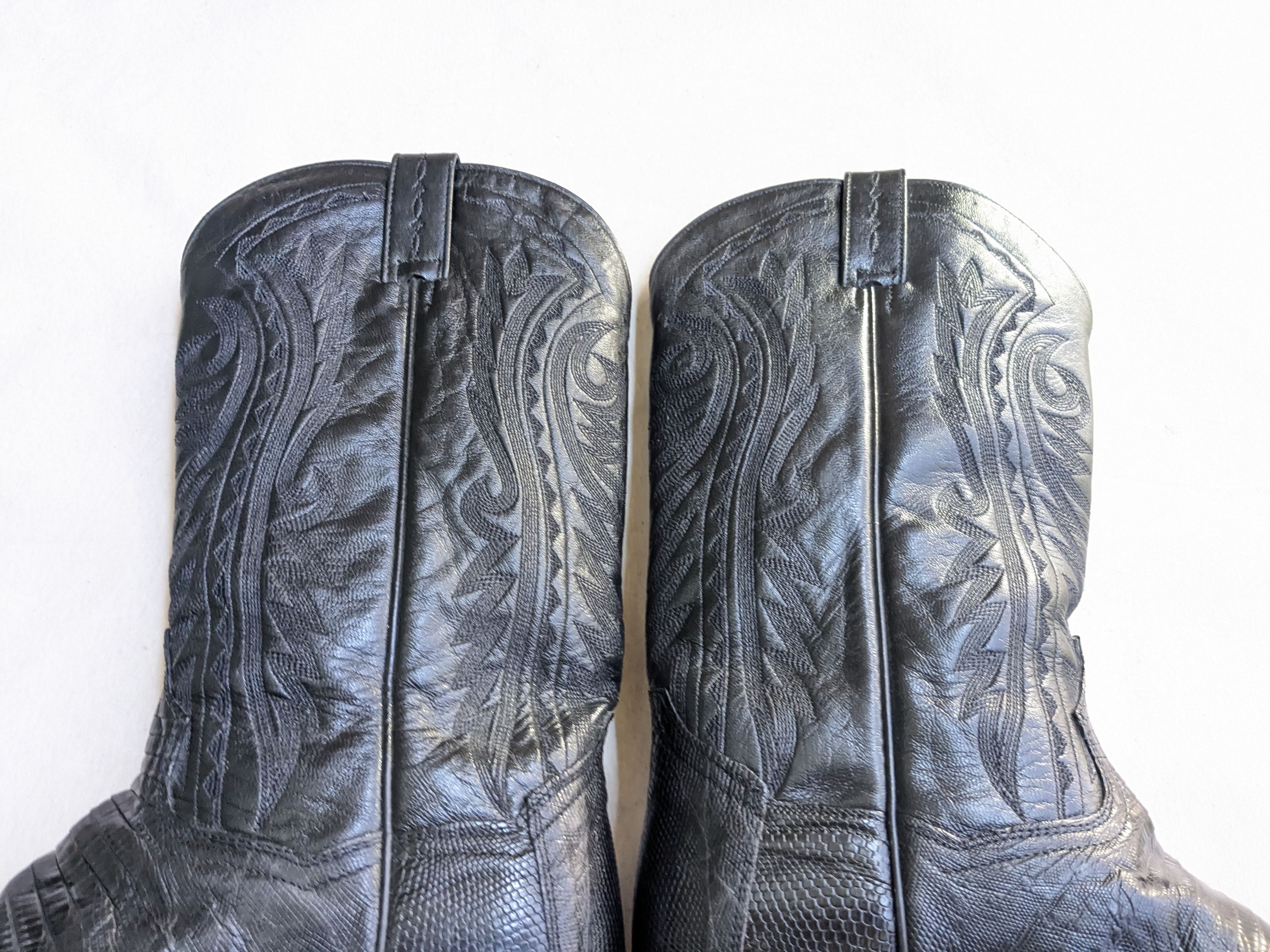 Dan Post Dan Post Cowboy Boots Lizard Black 10.5 D USA Western Size US 10.5 / EU 43-44 - 10 Thumbnail