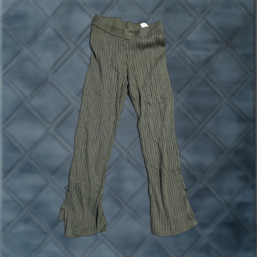 Gap Gap Pants Army Green Modal Knit PM Petite Women Size 32" / US 10 / IT 46 - 1 Thumbnail