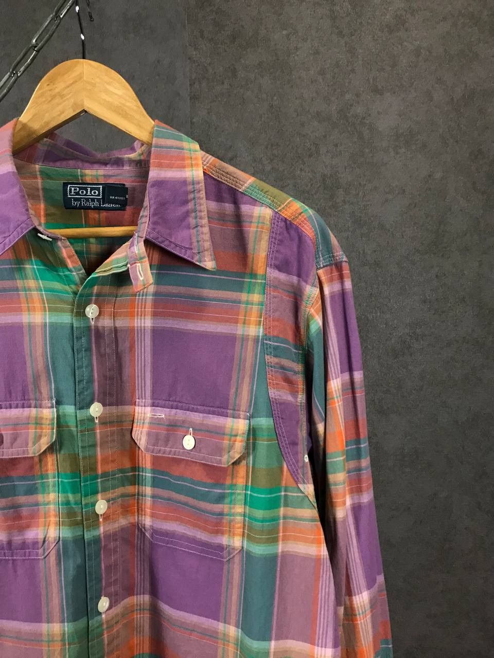 Polo Ralph Lauren Polo Ralph Lauren vintage designer double pocket shirt Size US L / EU 52-54 / 3 - 2 Thumbnail