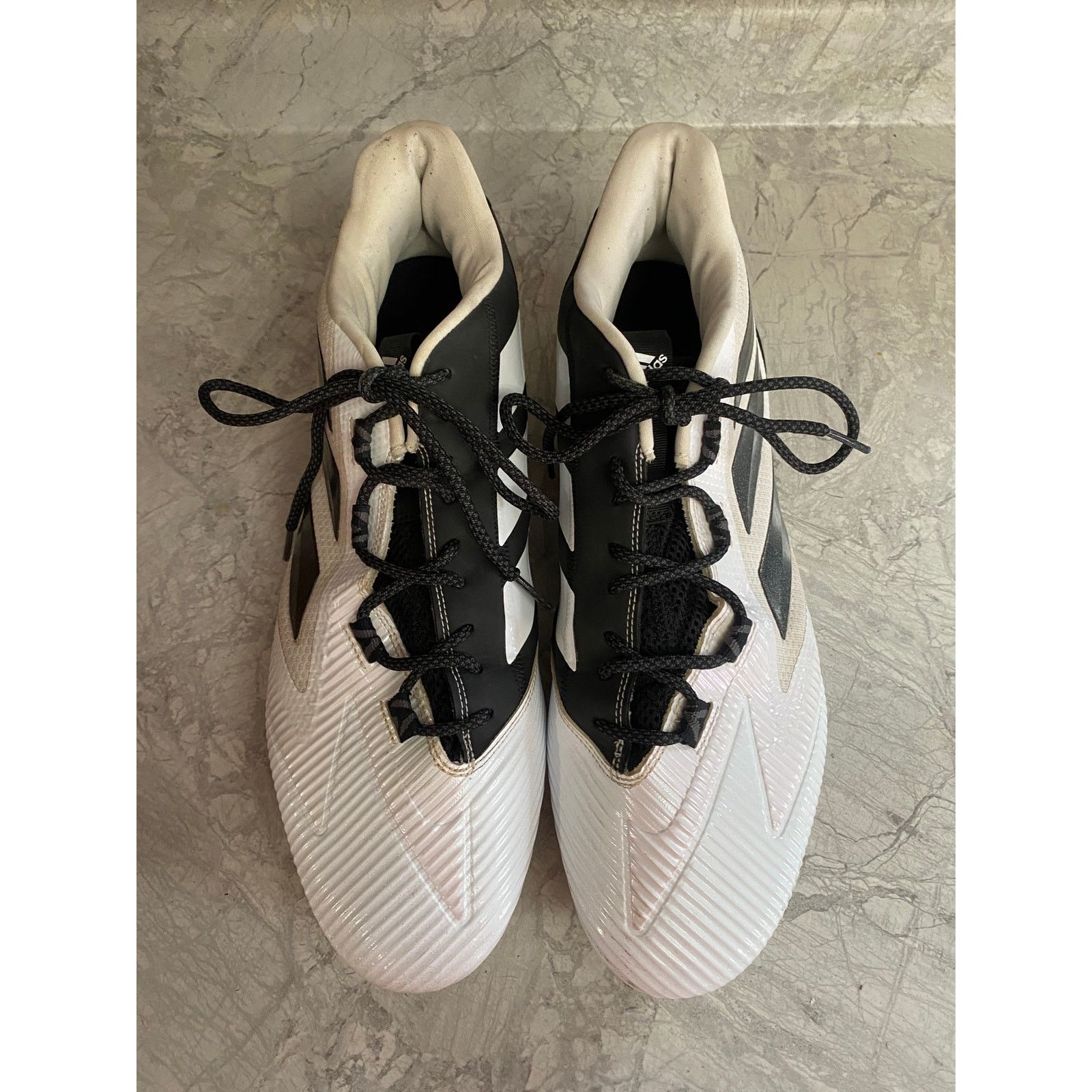 Adidas Adidas Freak White and Black Football Cleats Size 15 Size US 15 / EU 48 - 2 Thumbnail