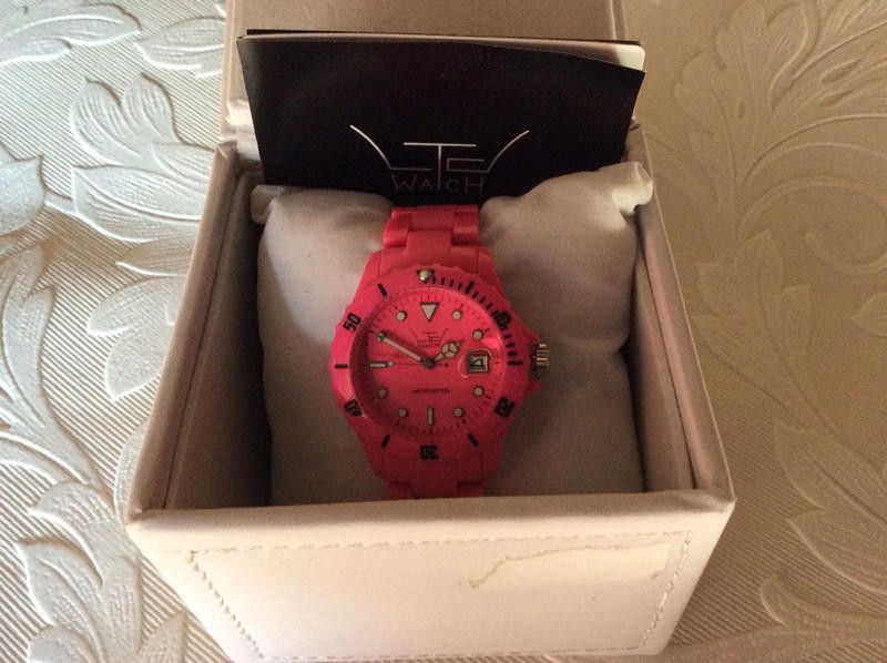 Designer LTD Watch - Womens Watch - Plastic pink strap watch Size ONE SIZE - 2 Thumbnail